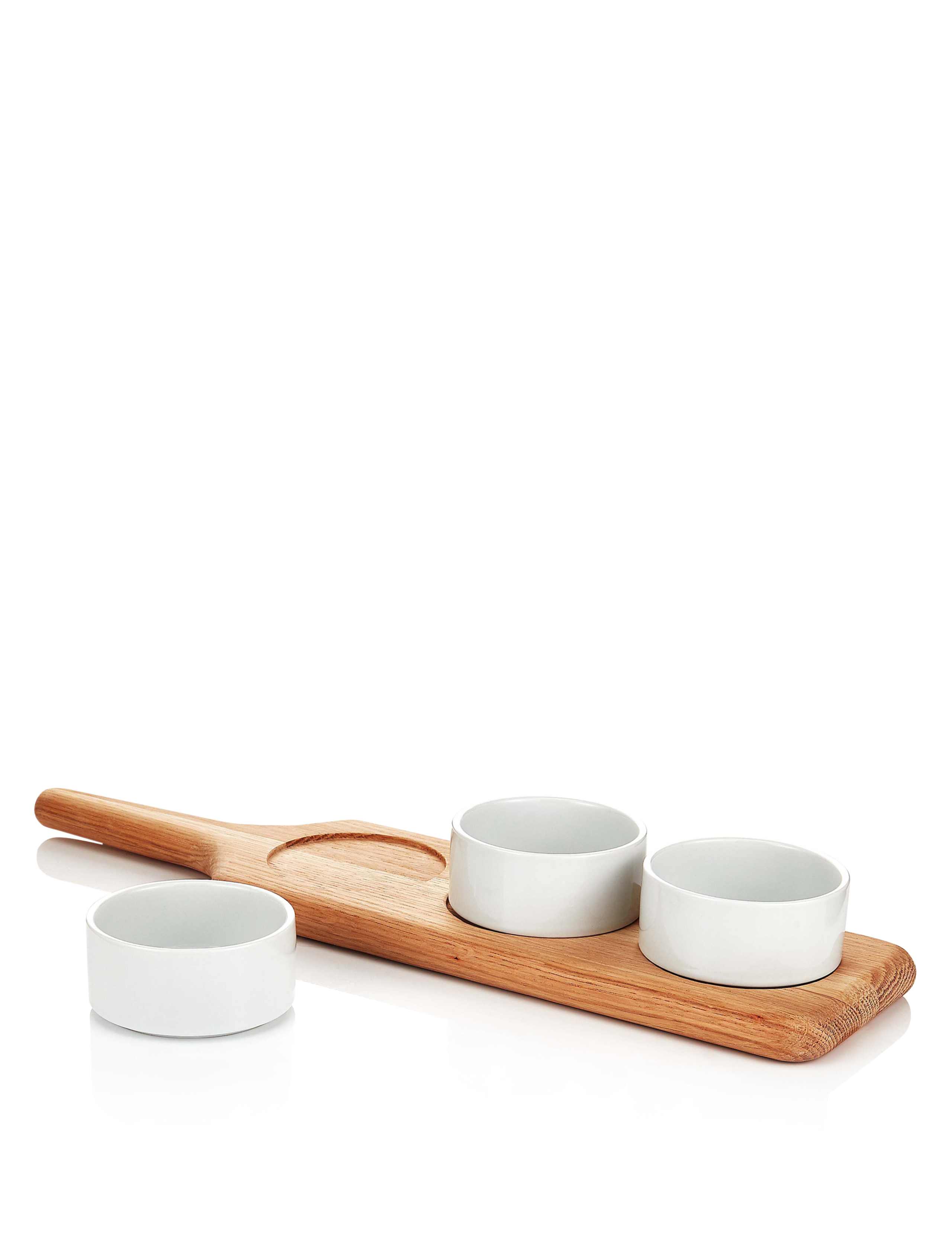 Large Wood Paddle Chip & Dip Set 2 of 3