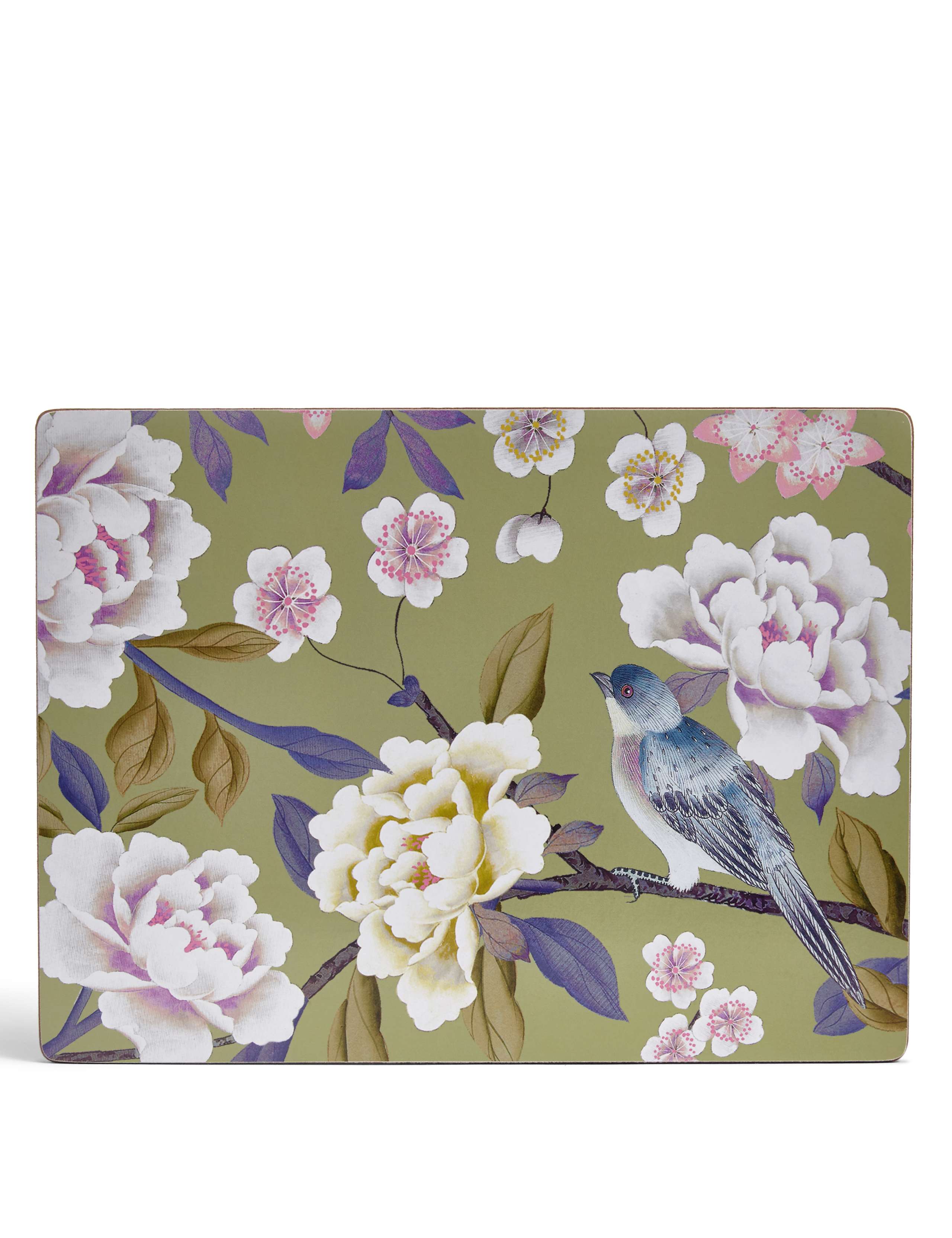 Bird Floral Cork Mats & Coasters 3 of 5