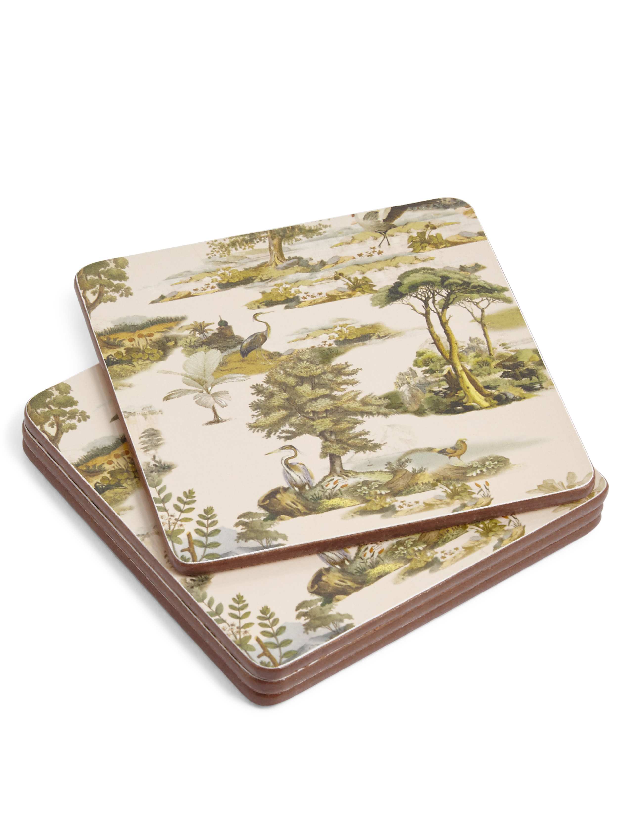 Forest Toile Cork Mats & Coasters 4 of 5