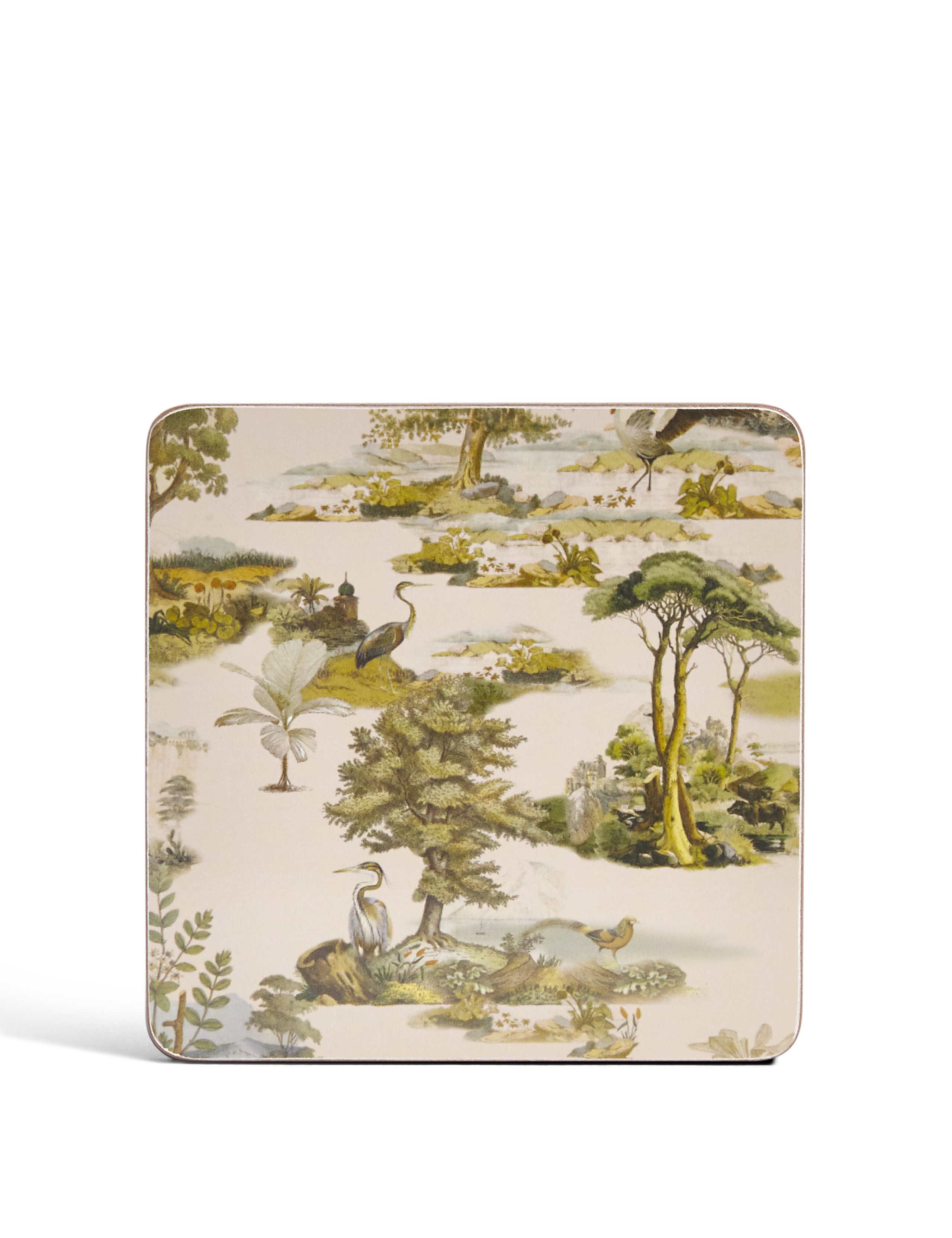 Forest Toile Cork Mats & Coasters 5 of 5