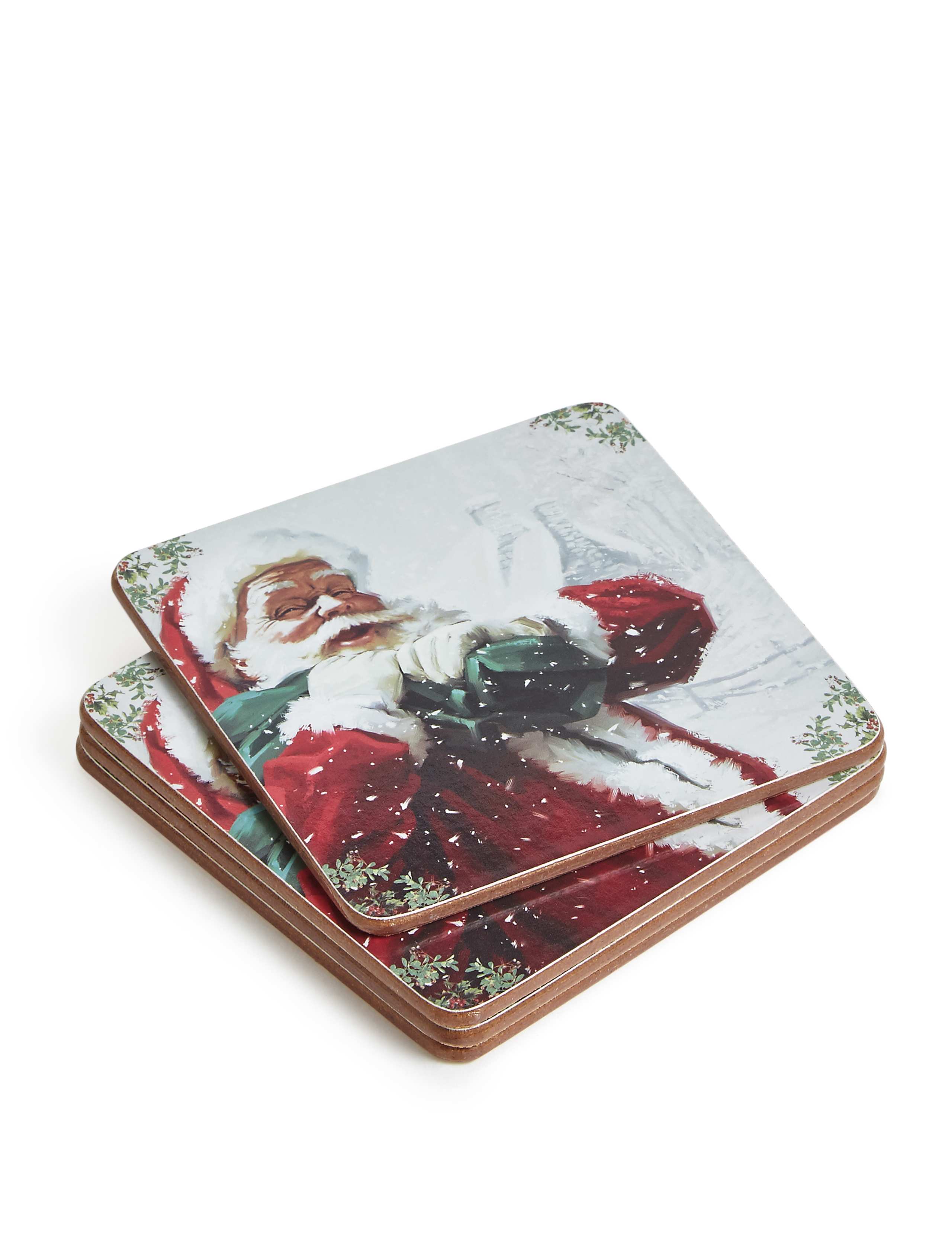 Father Christmas Mats & Coasters Set 4 of 6