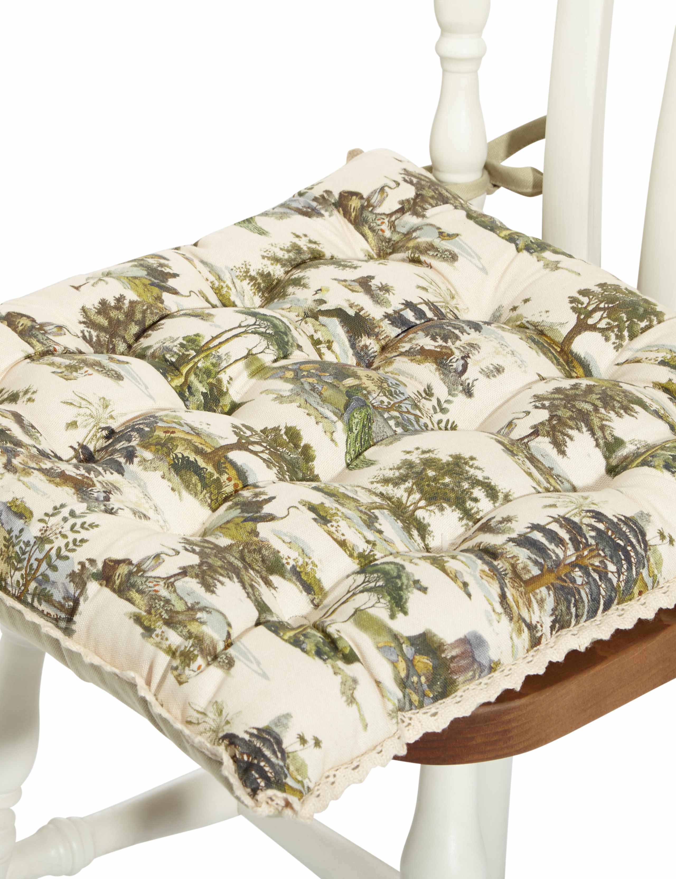 Forest Toile Seat Pad 2 of 2
