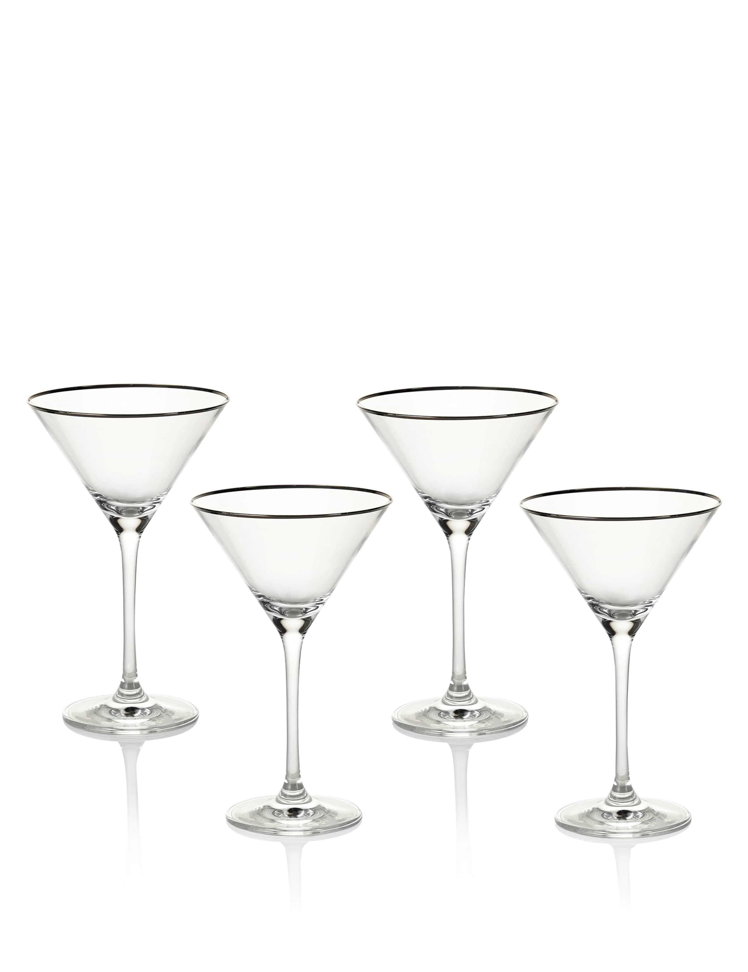4 Maxim Platinum Martini Glasses 1 of 1