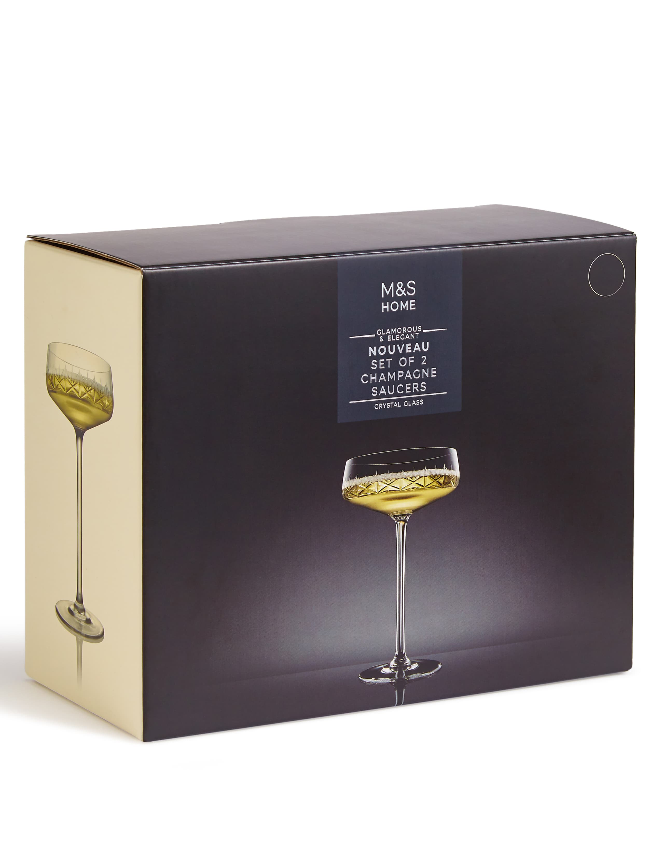 Nouveau 2 Pack Champagne Saucer 5 of 6