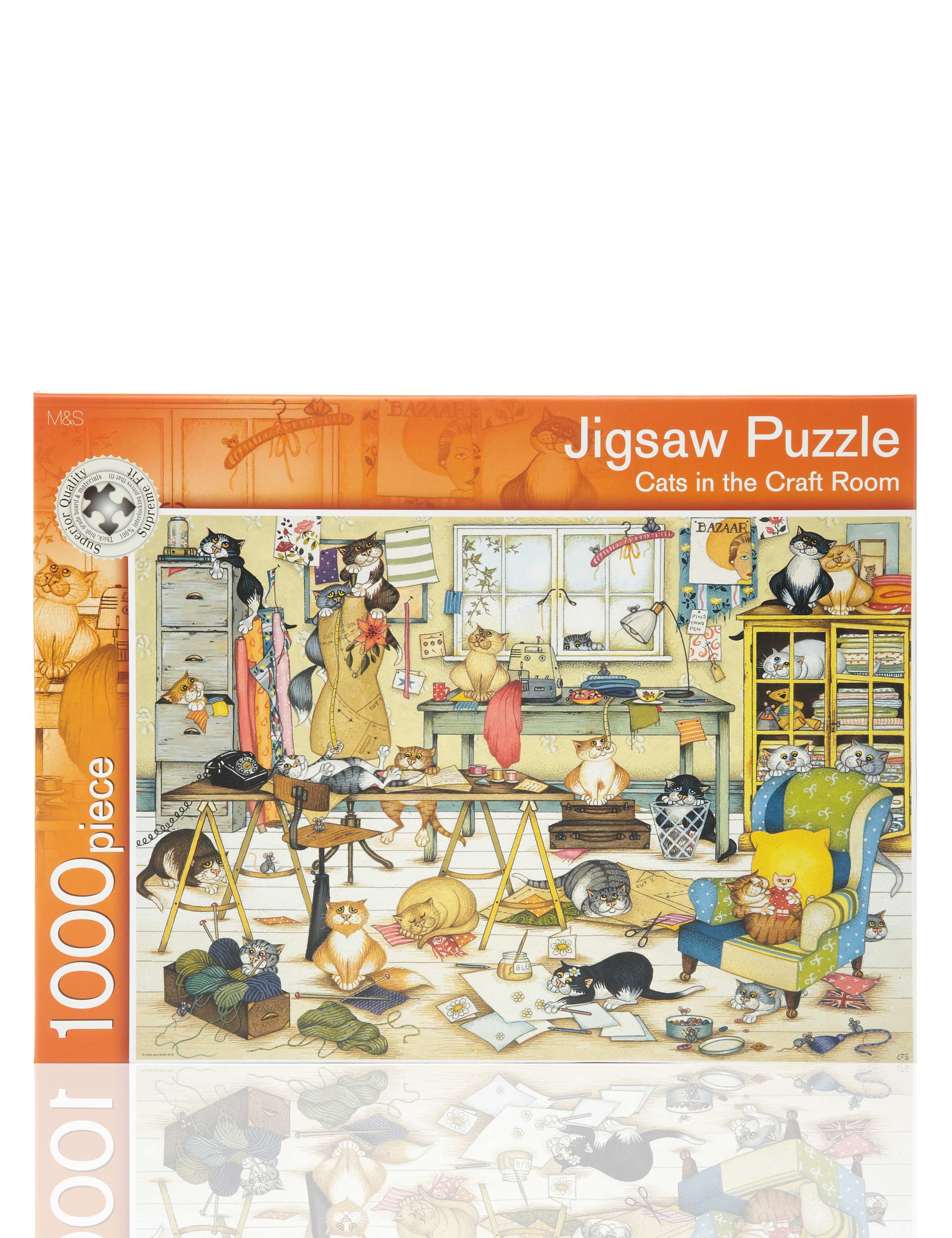 Cats in the Craft Room Puzzle Game 1 of 2