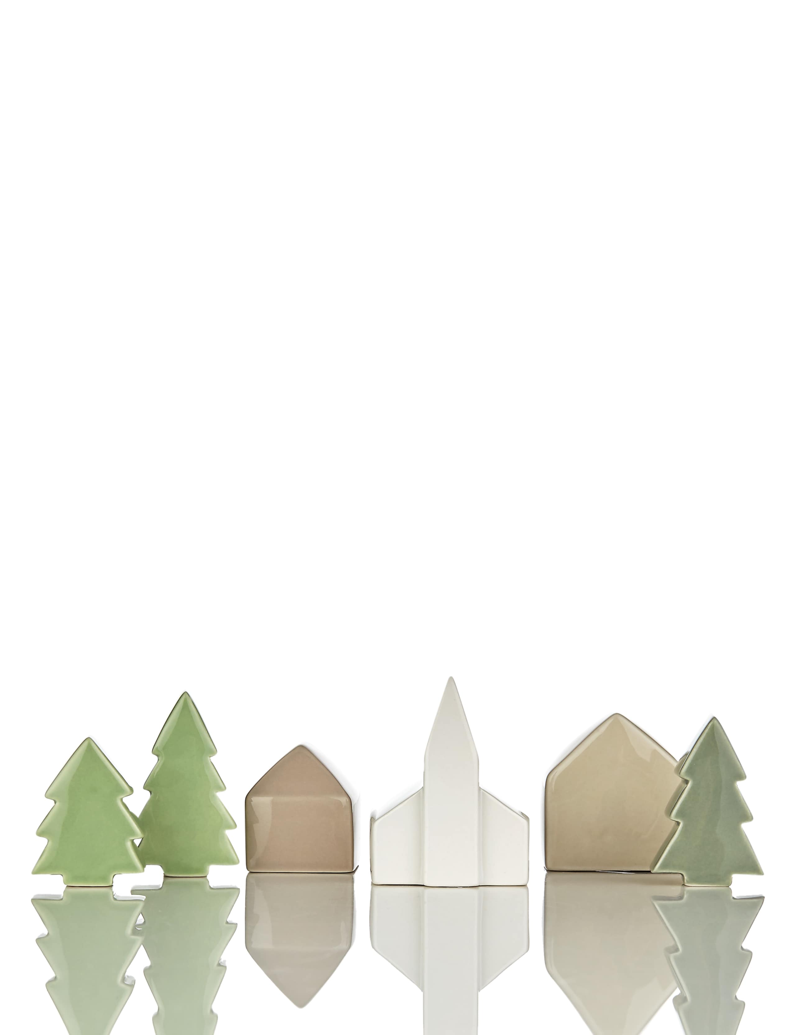Ceramic Town Scene with Snow 3 of 3
