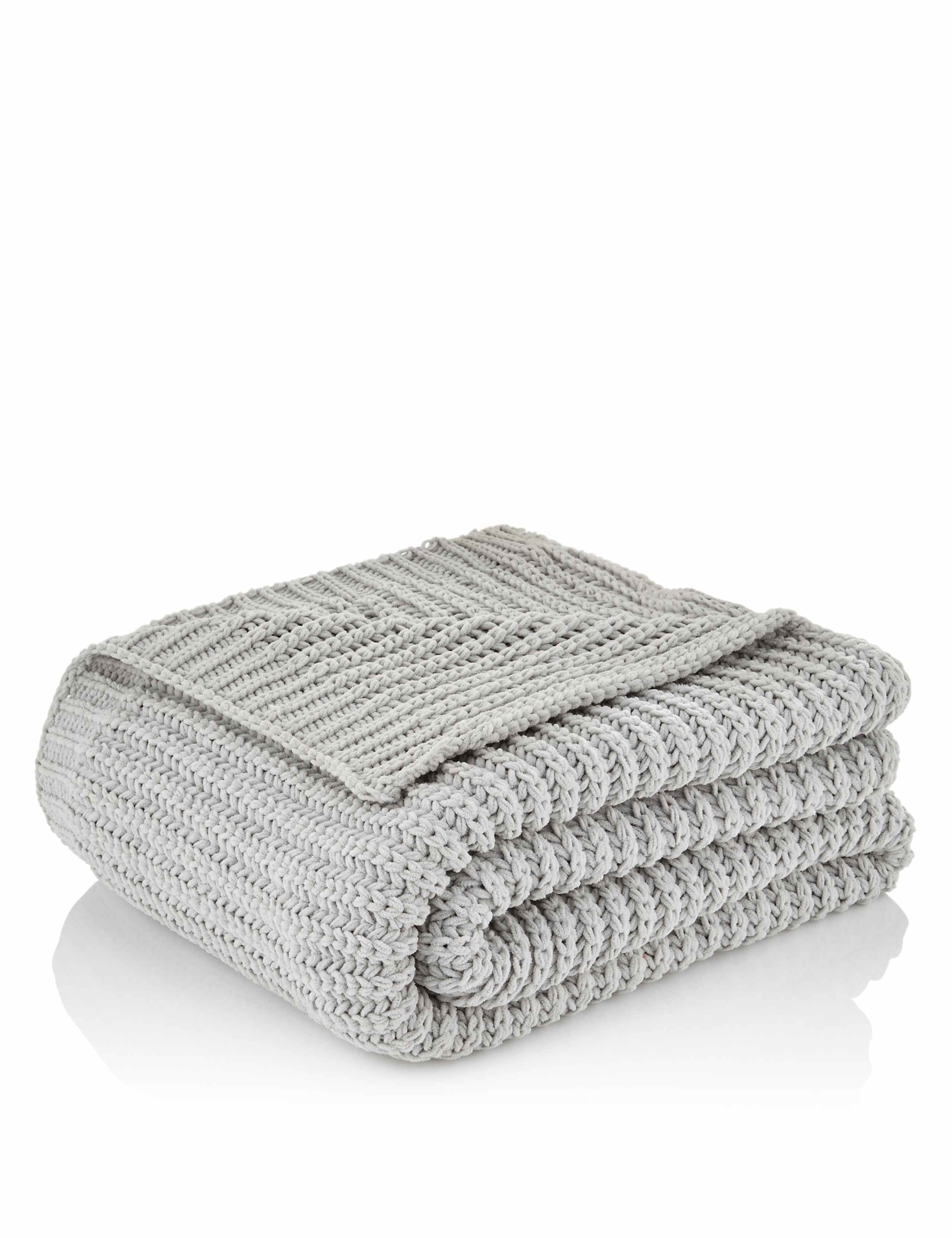 Chenille Knitted Throw 1 of 3