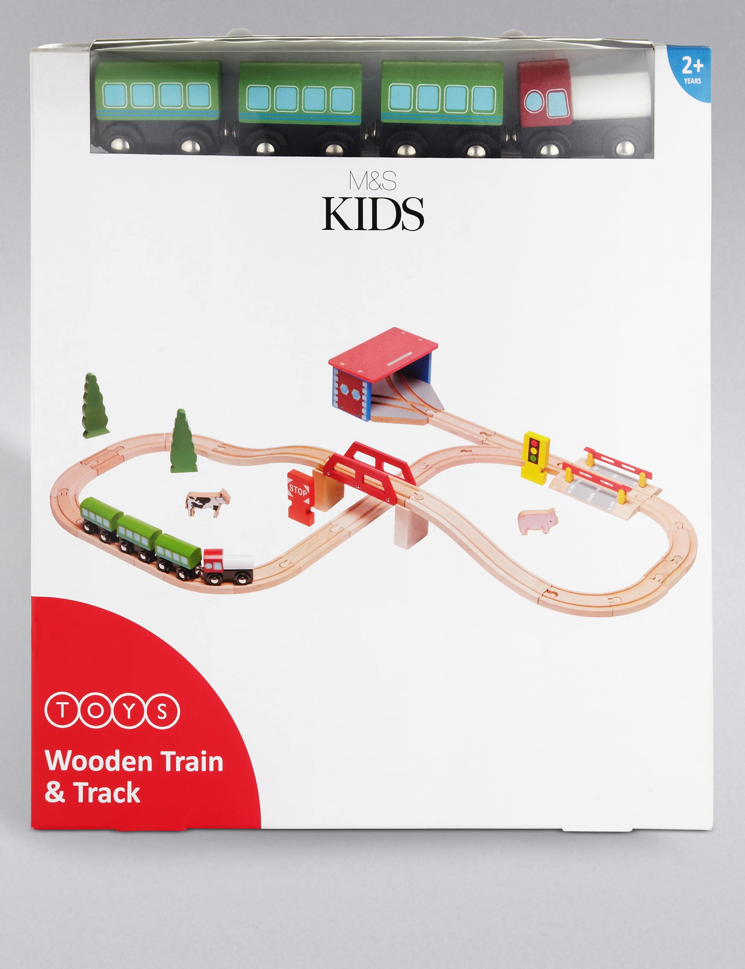 Wooden Train & Track Set 1 of 2