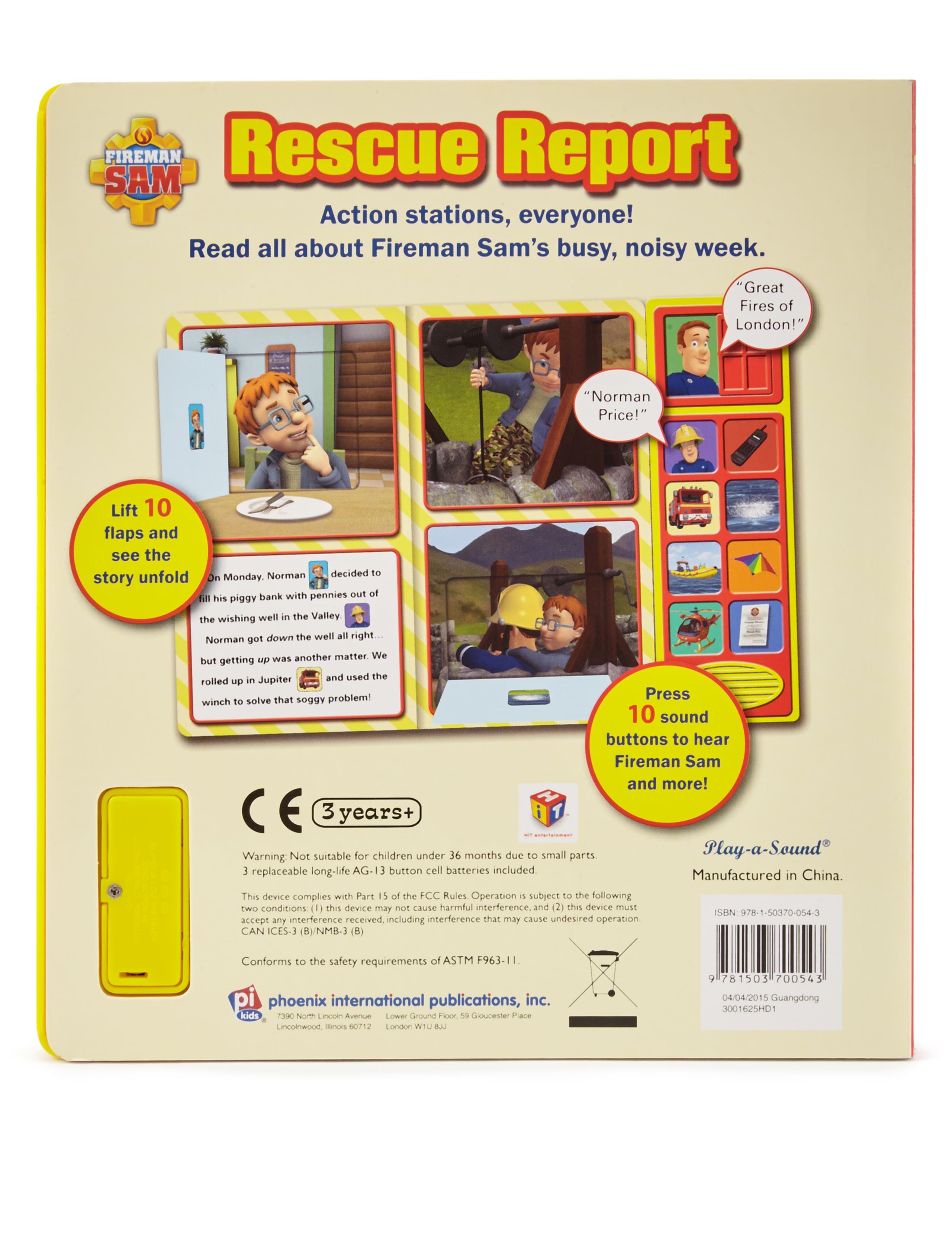 Fireman Sam™ Lift-a-Flap Sound Book 2 of 3