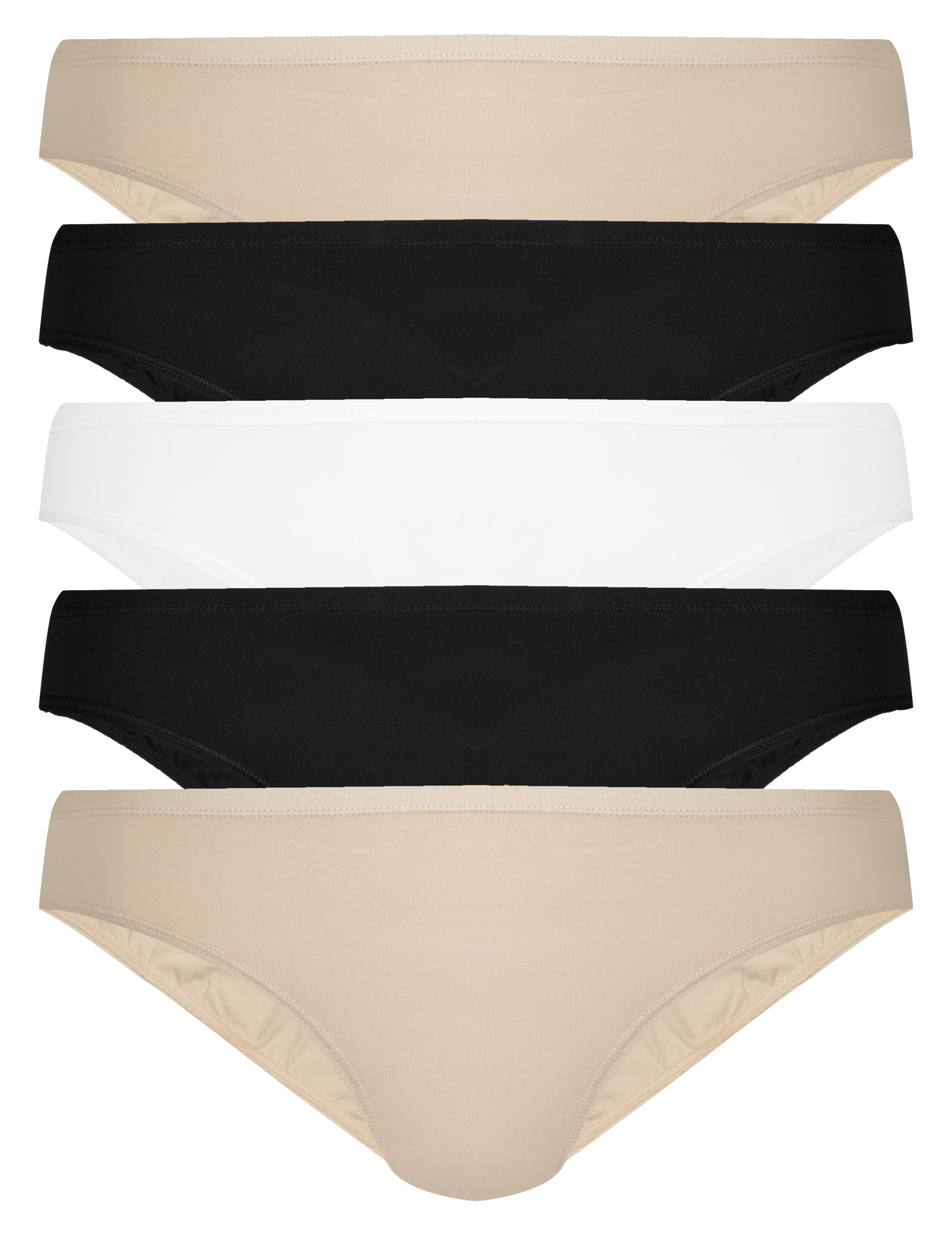 5pk Microfibre Low Rise Bikini Knickers 1 of 4