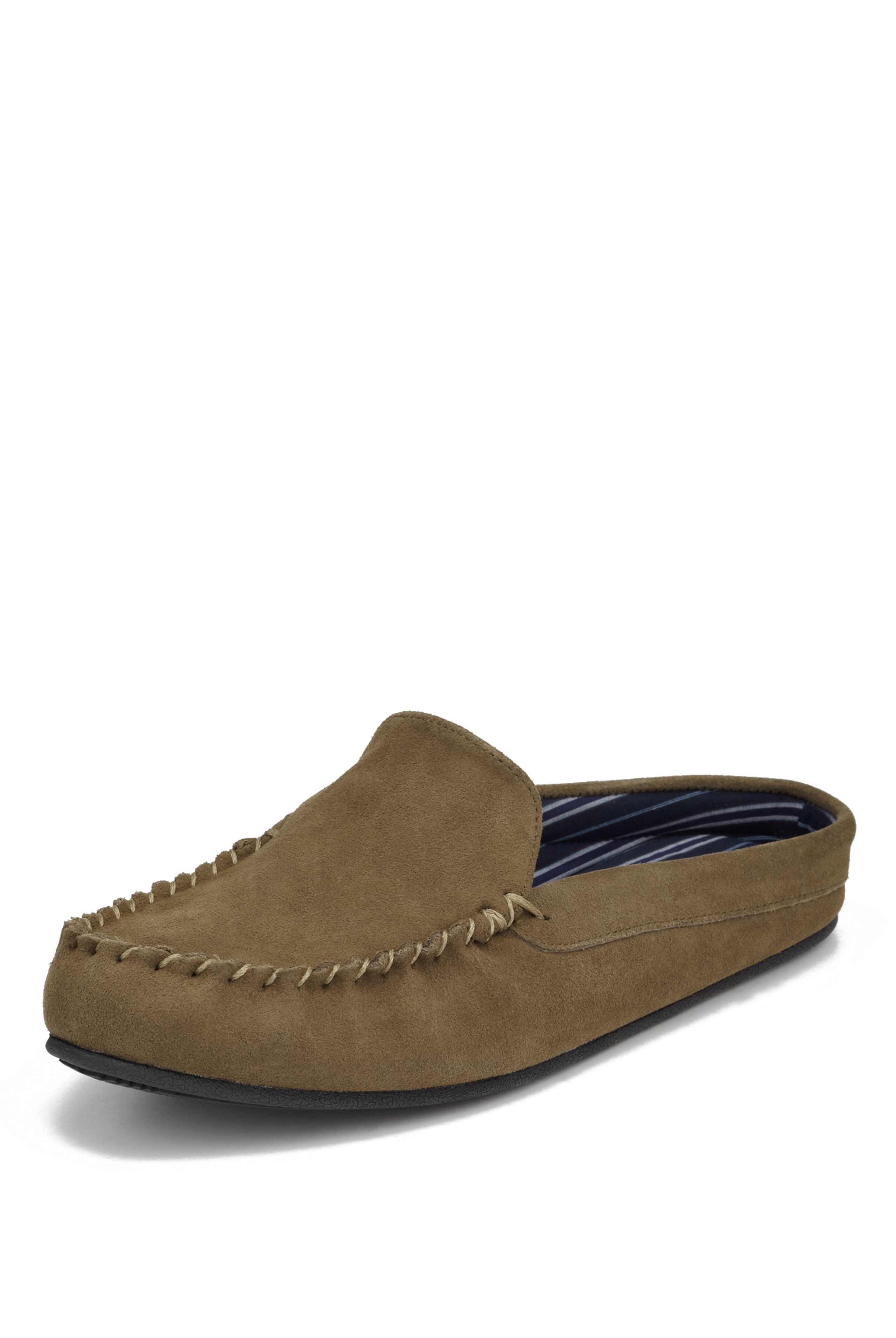 Freshfeet™ Suede Mule Slippers with Silver Technology 1 of 4