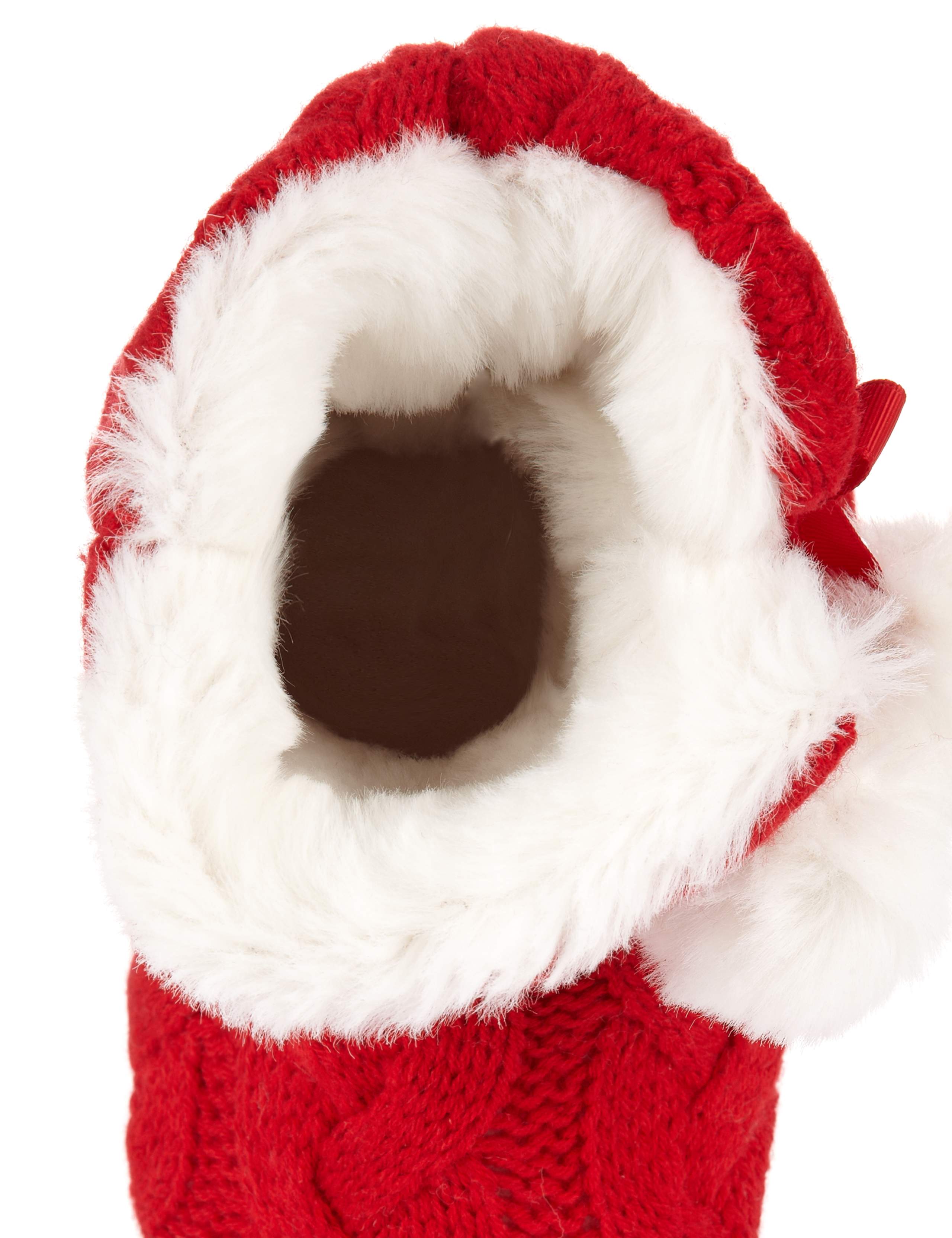 Cable Knit Pom-Pom Boot Slippers 4 of 5