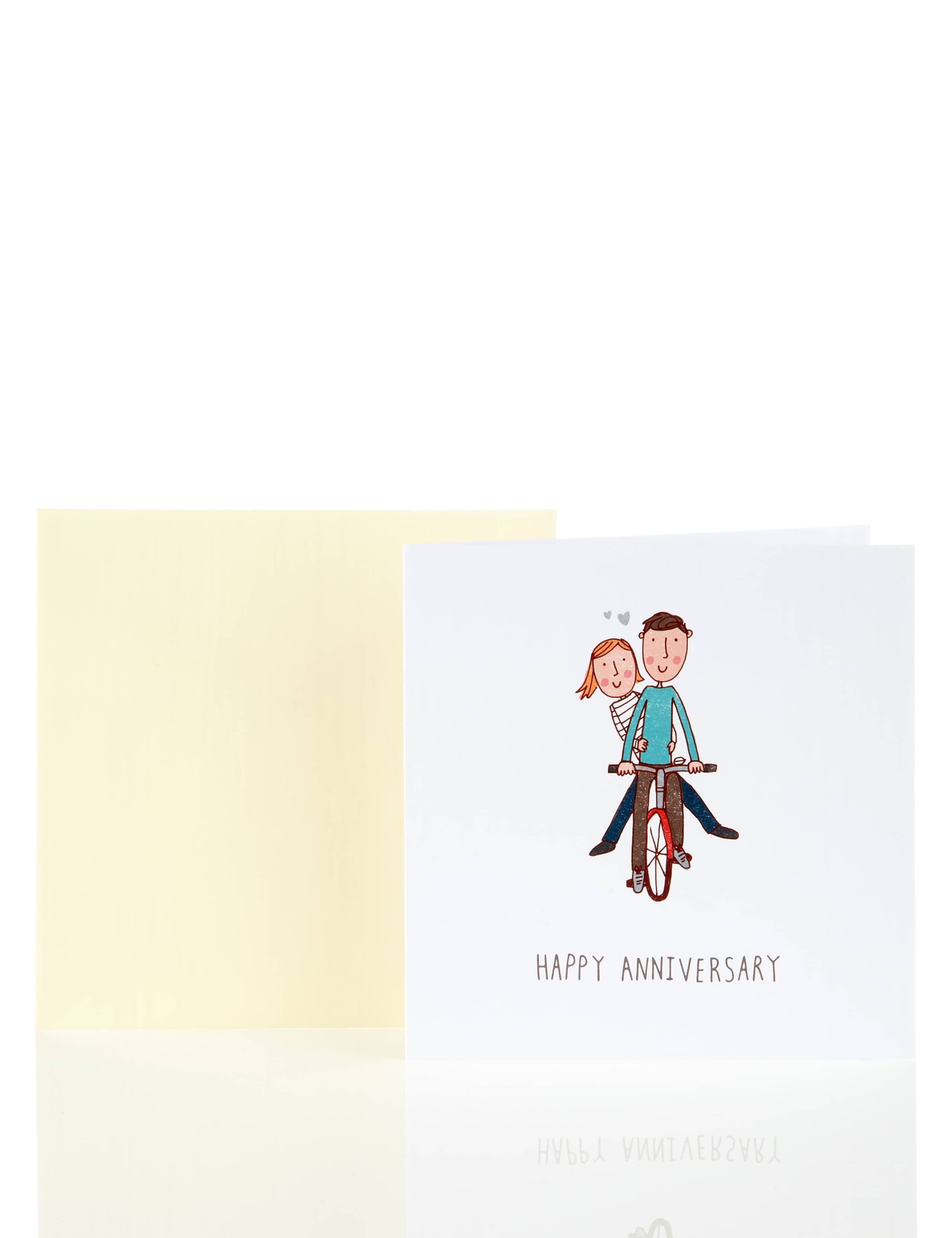 Fun Illustrated Couple Anniversary Card 1 of 1