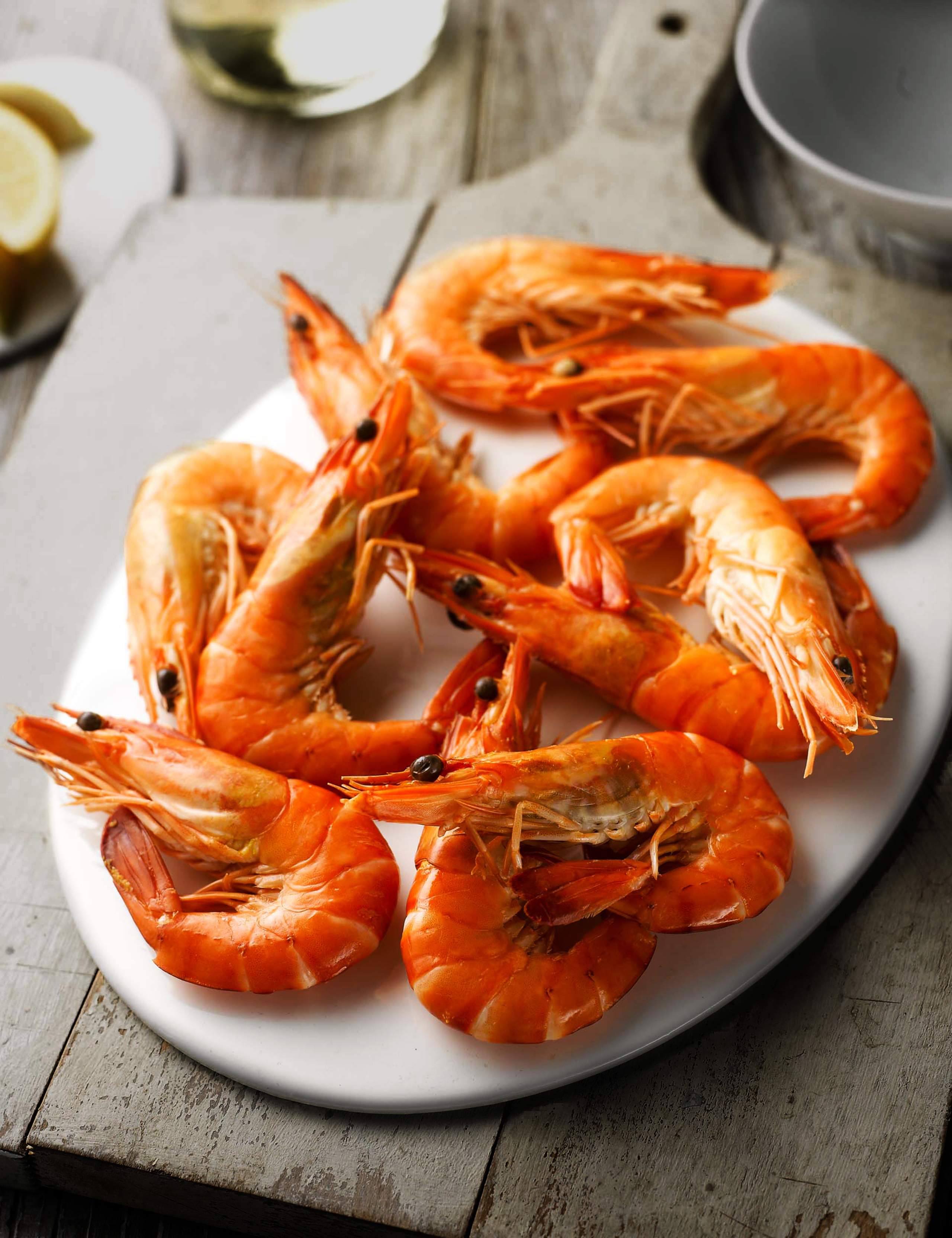 10 Large Madagascan Tiger Prawns 1 of 2