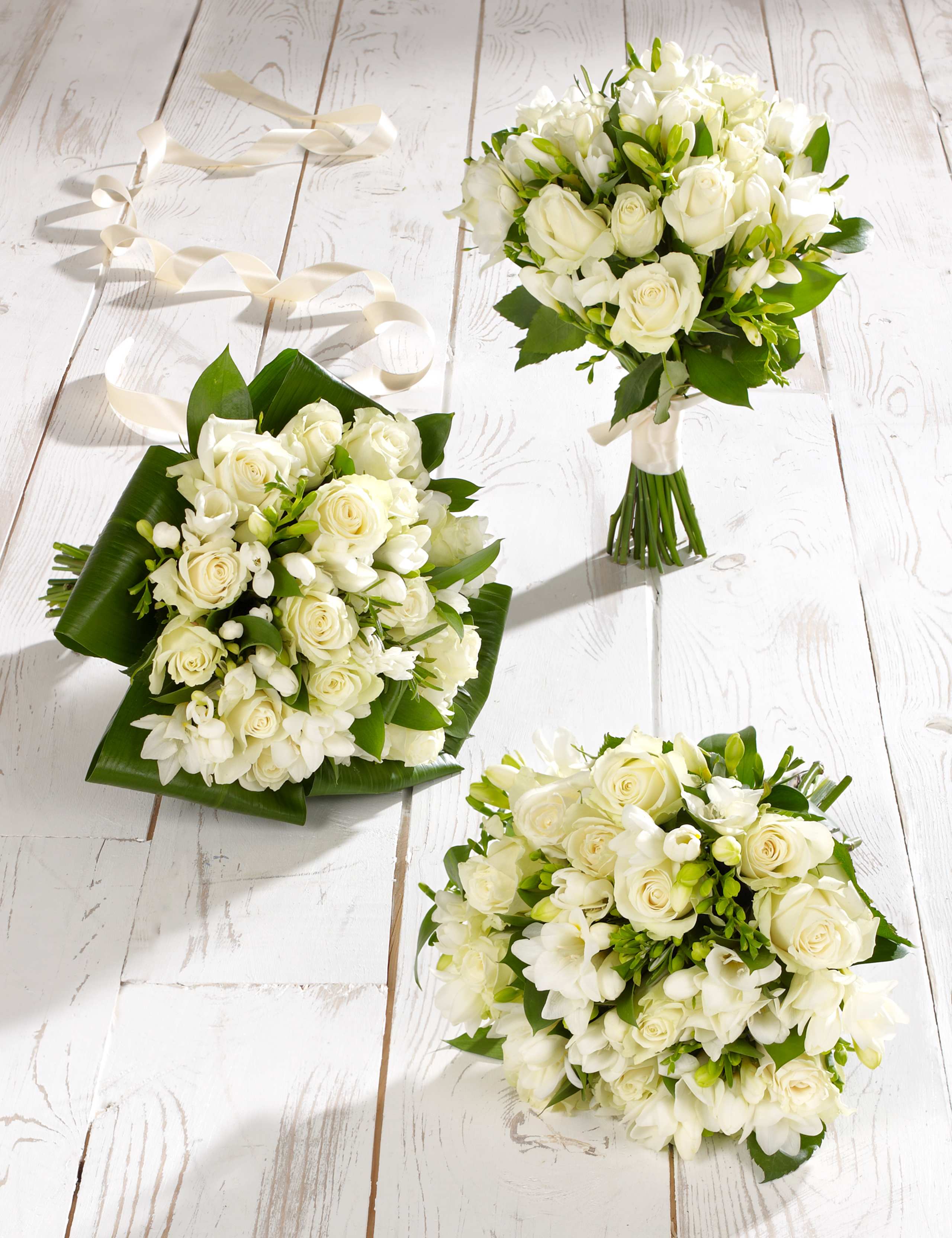 White Rose & Freesia Wedding Flowers - Collection 1 1 of 1
