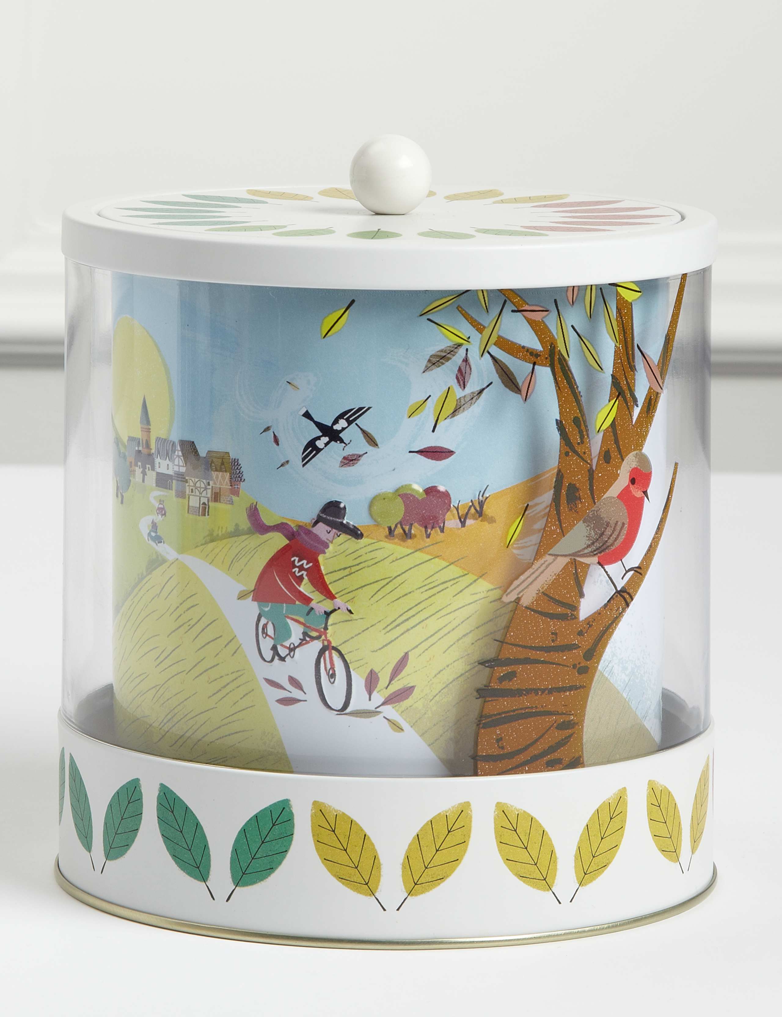 Four Seasons Biscuit Tin with Mini Shortbread 2 of 2