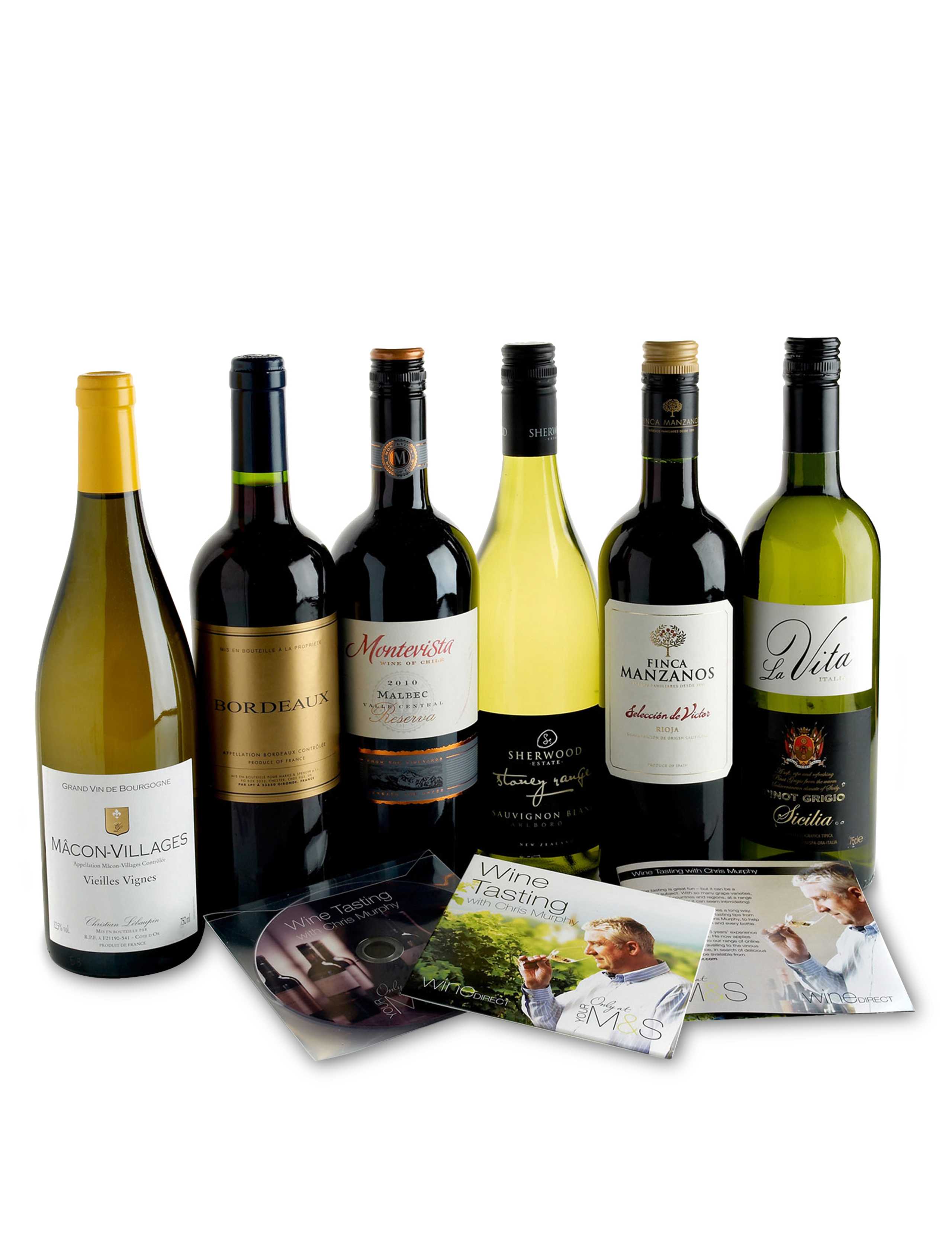 Wine Tasting Gift Box - 6 Wines, DVD & Guide 1 of 7