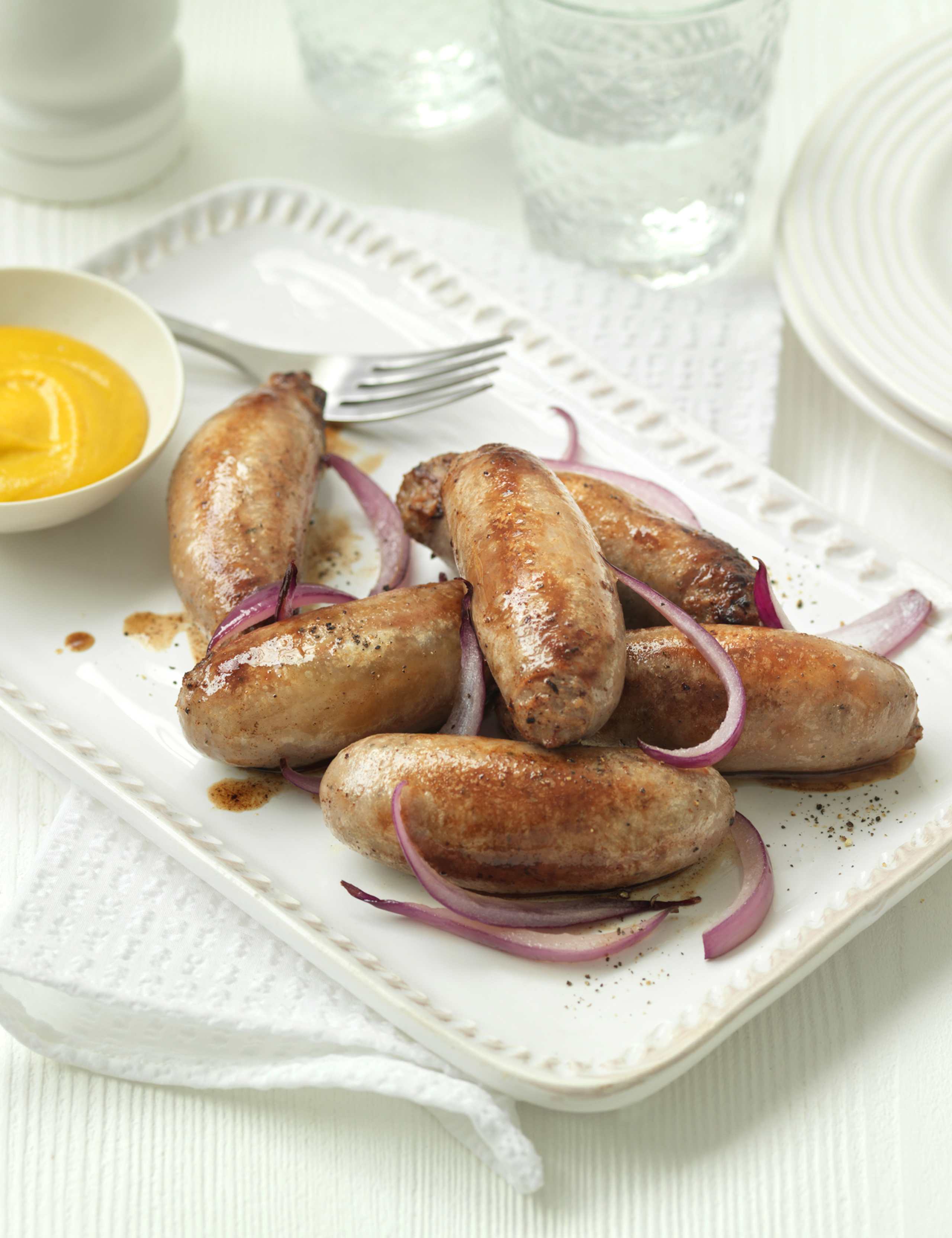 18 British Aberdeen Angus Beef & Pepper Sausages 1 of 2