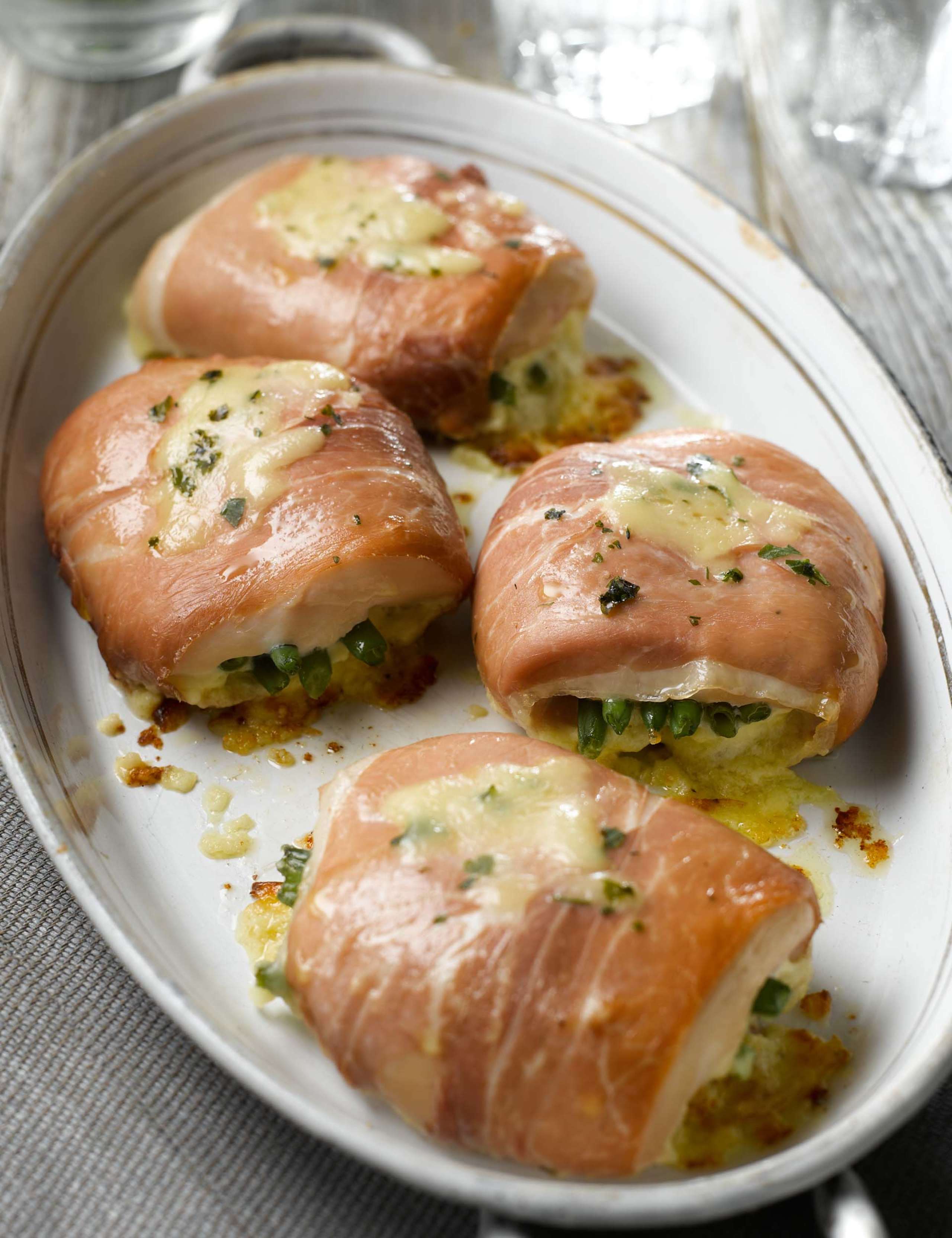 Chicken Breasts with Prosciutto Ham and Cheese 1 of 3