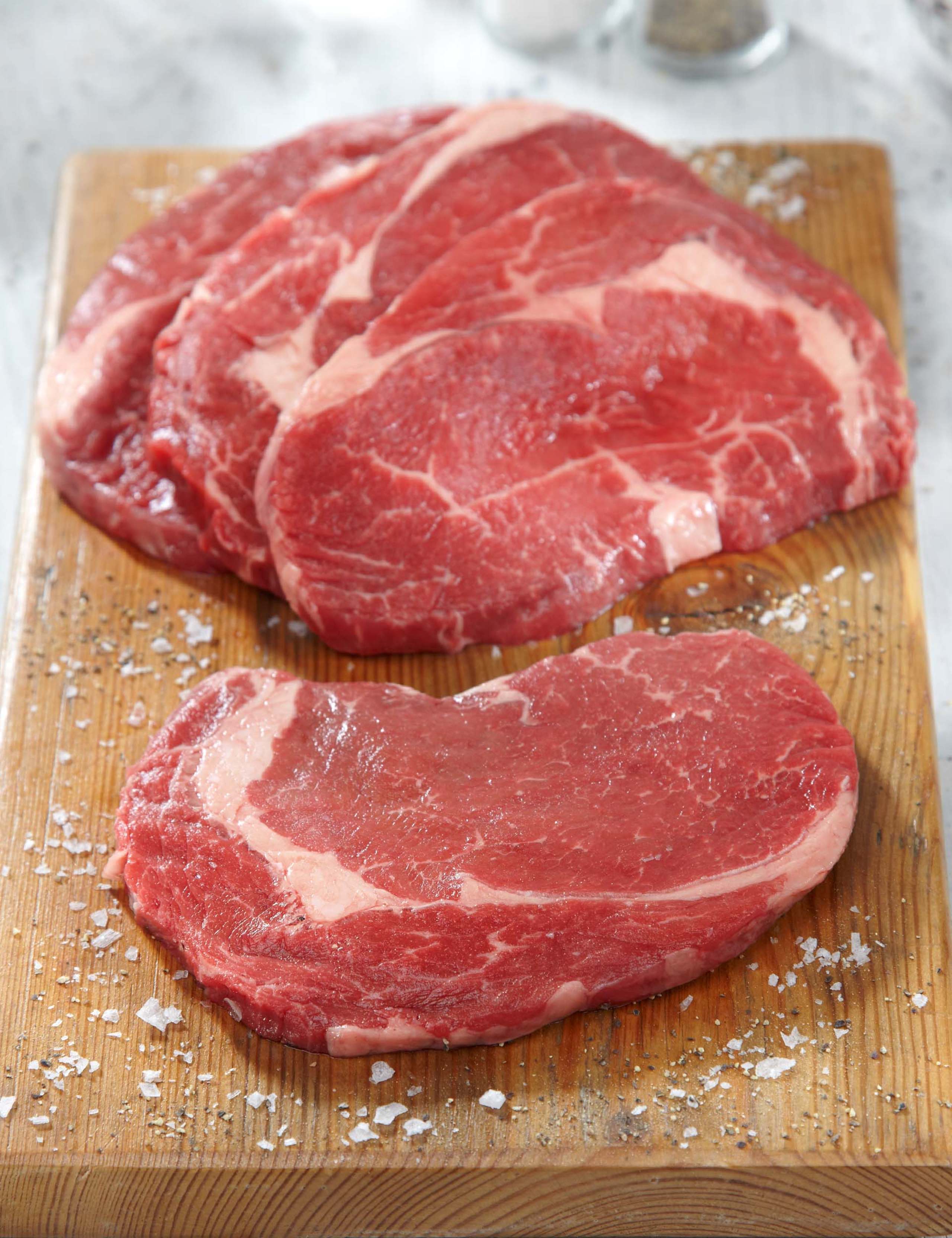 4 Aberdeen Angus Thin Cut Ribeye Steaks 2 of 2