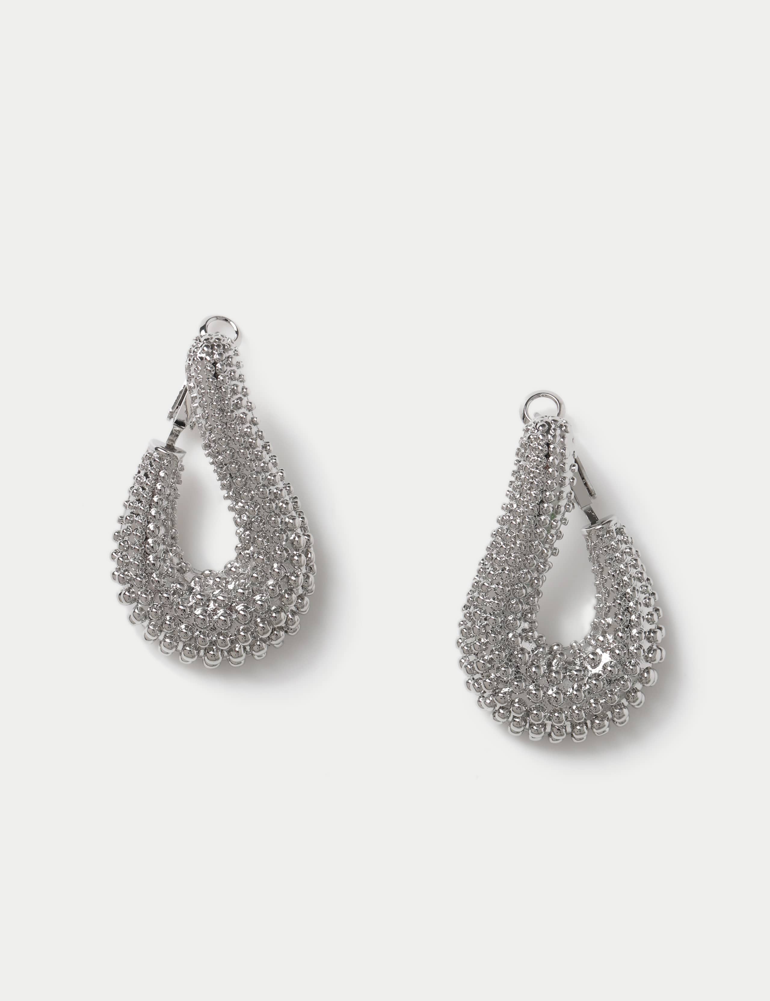 Studded Twist Hoop Earrings 1 of 3