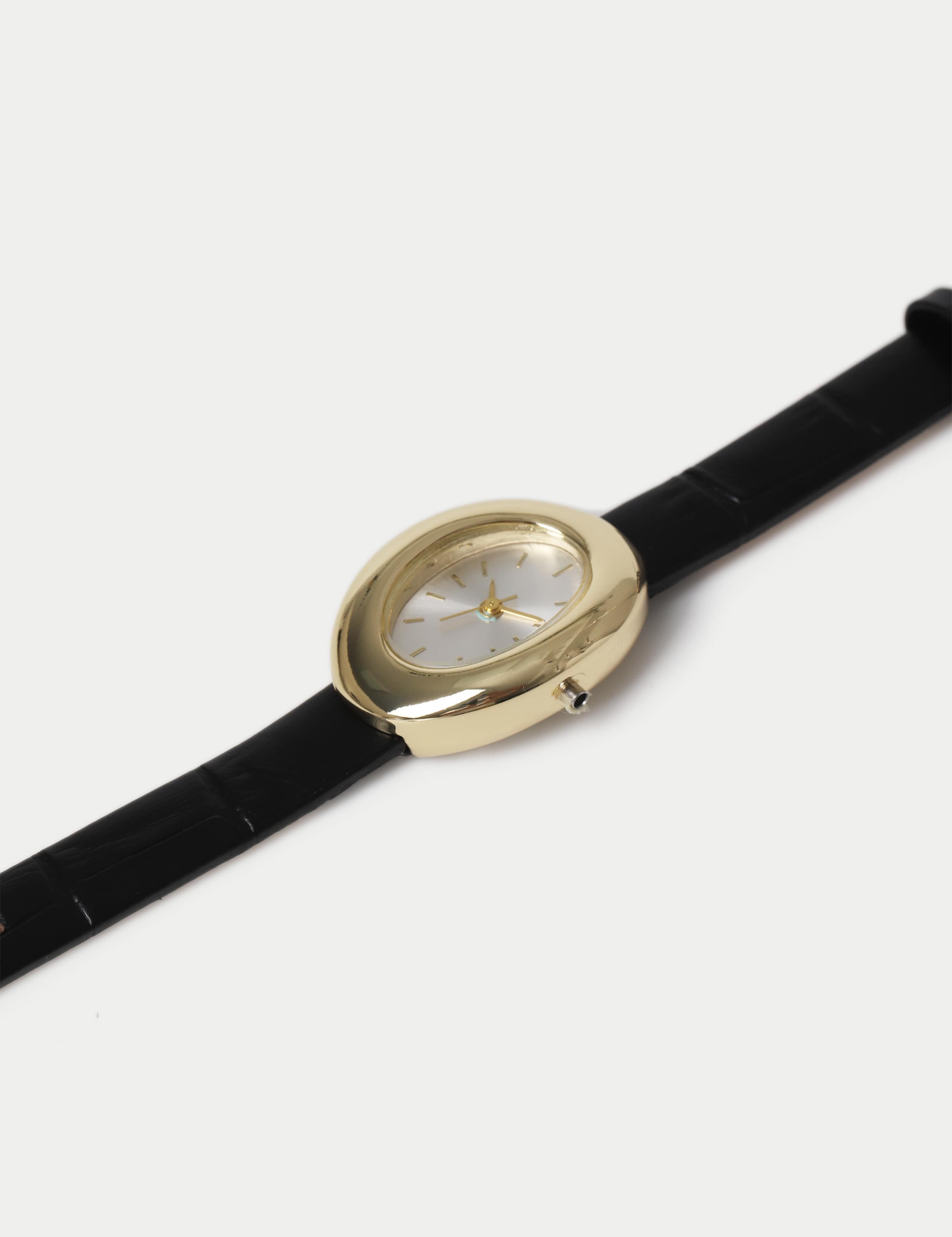 Real Leather Oval Watch 2 of 3