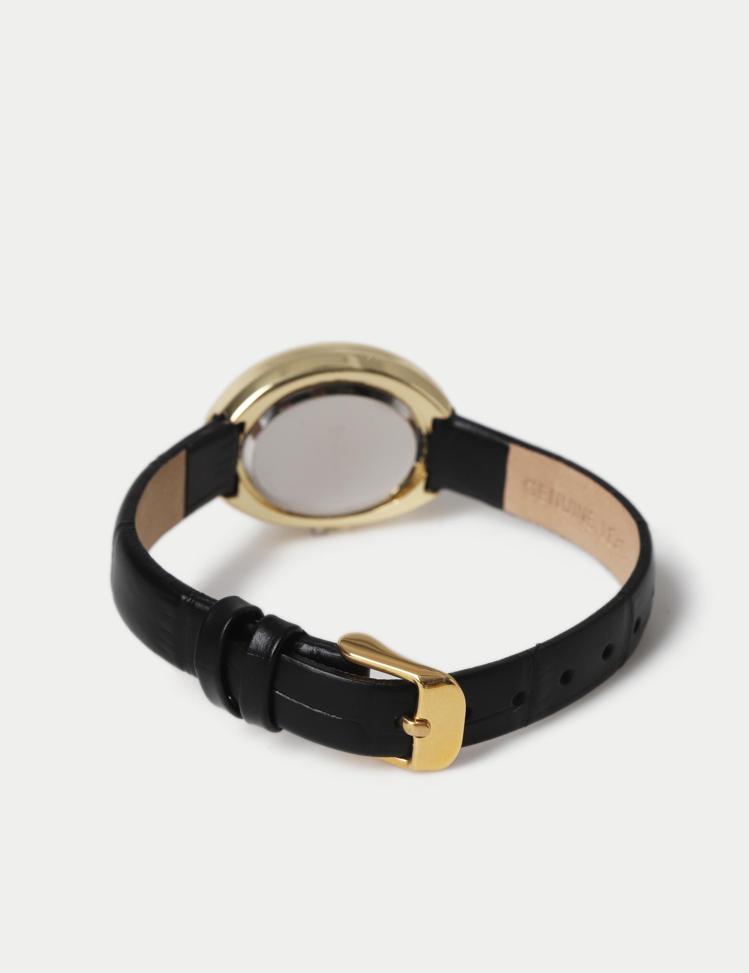 Real Leather Oval Watch 3 of 3