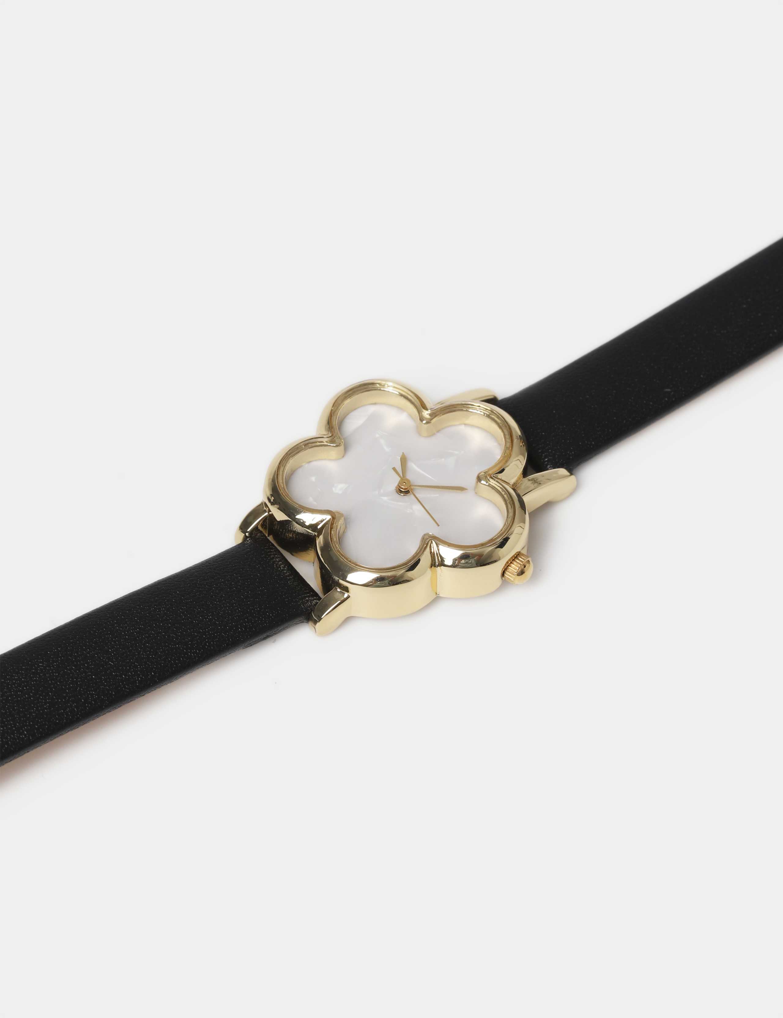 Real Leather 5 Petal Watch 2 of 3