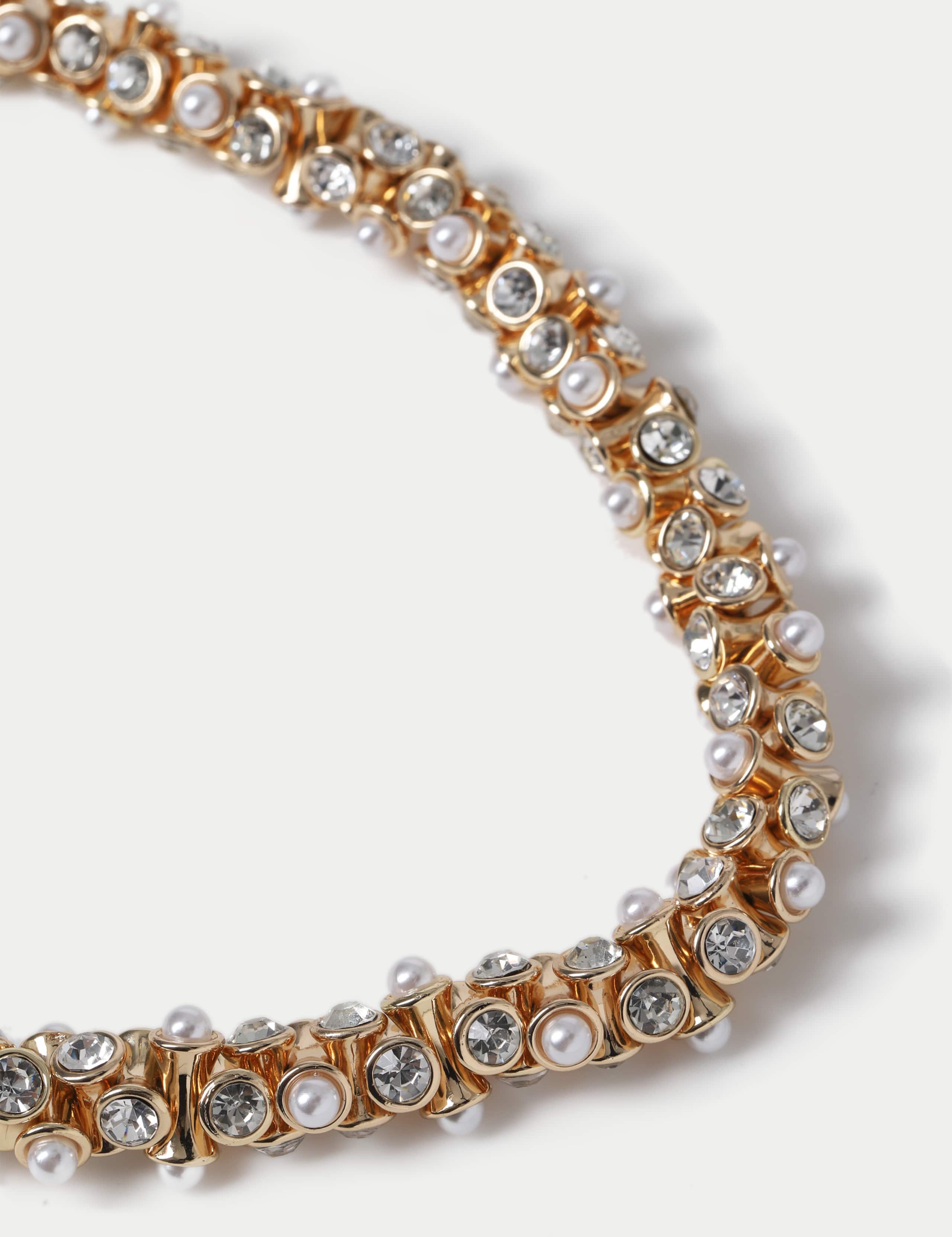 Rhinestone and Pearl Necklace 2 of 2