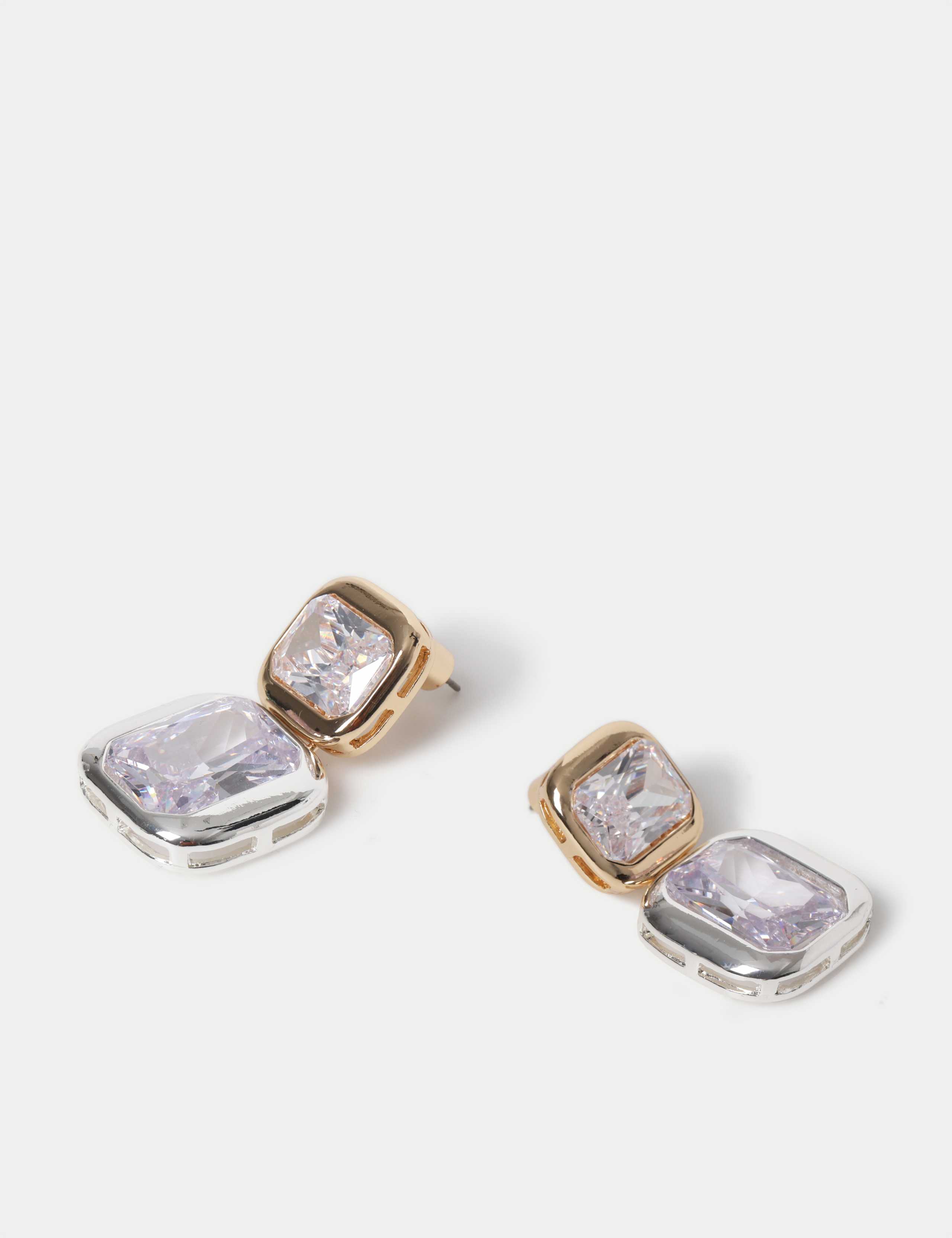 Autograph Mixed Metal Cubic Zirconia Drop Earrings 2 of 2