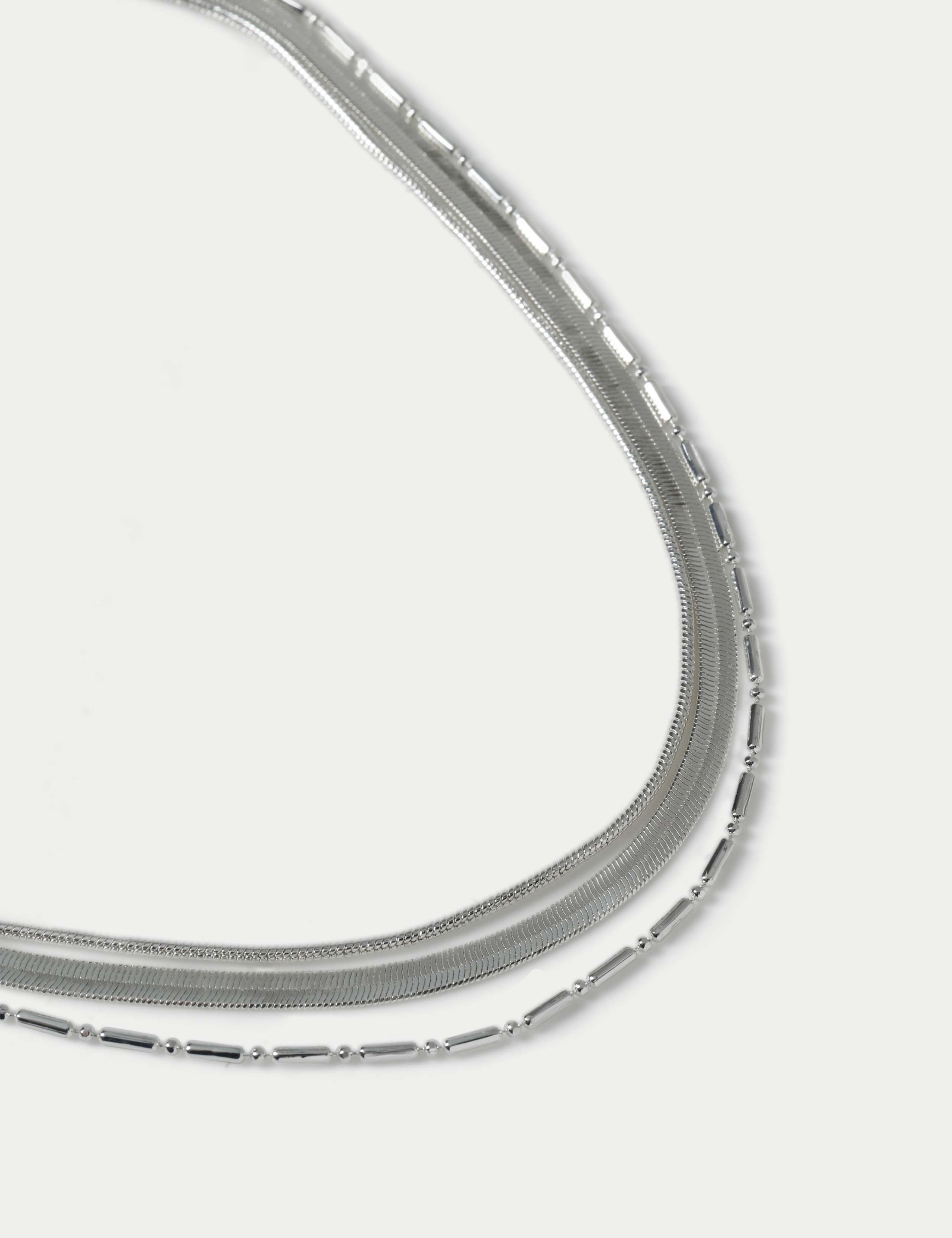 Snake Chain Layered Necklace 1 of 2