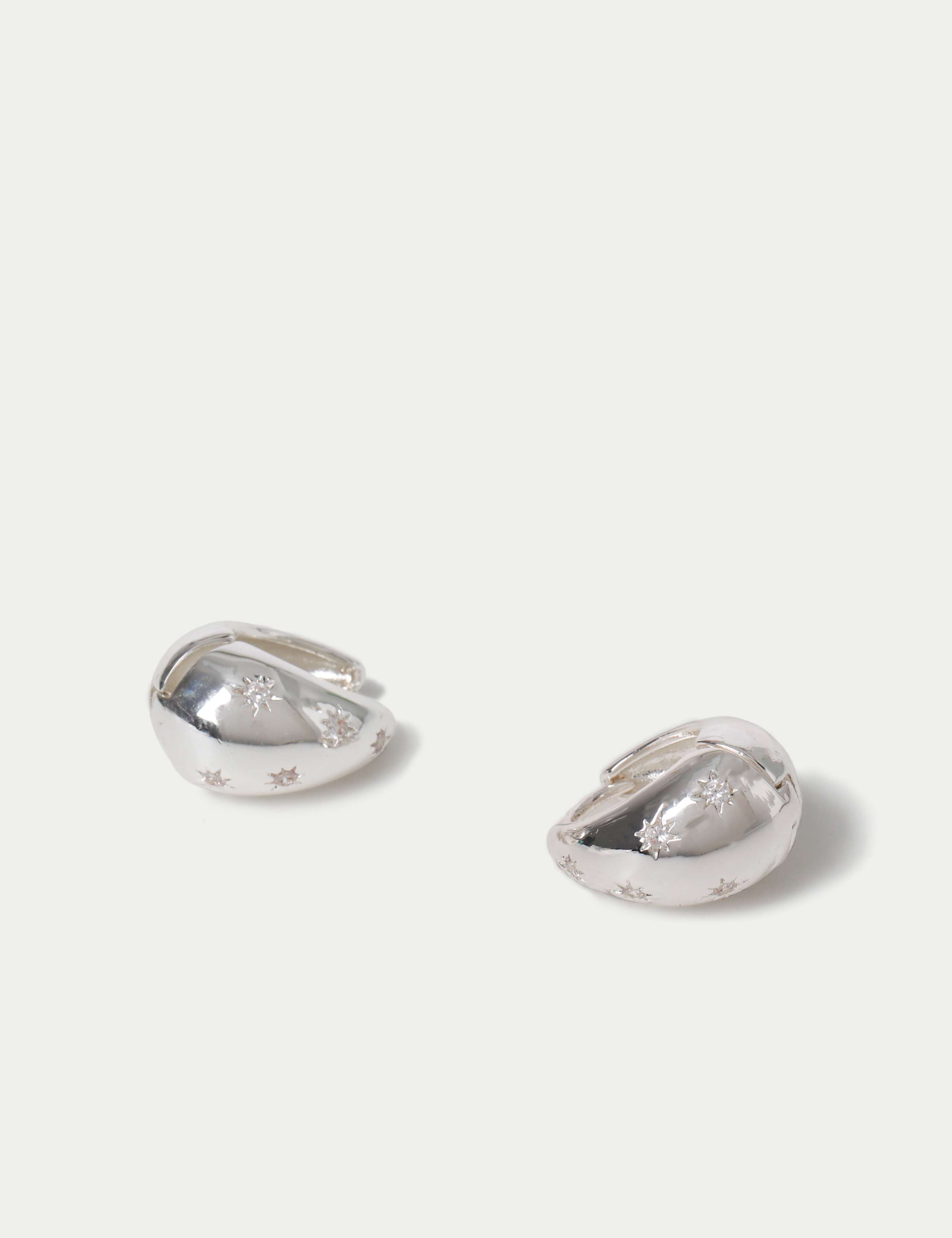 Per Una Cubic Zirconia Huggie Hoop Earrings 2 of 2