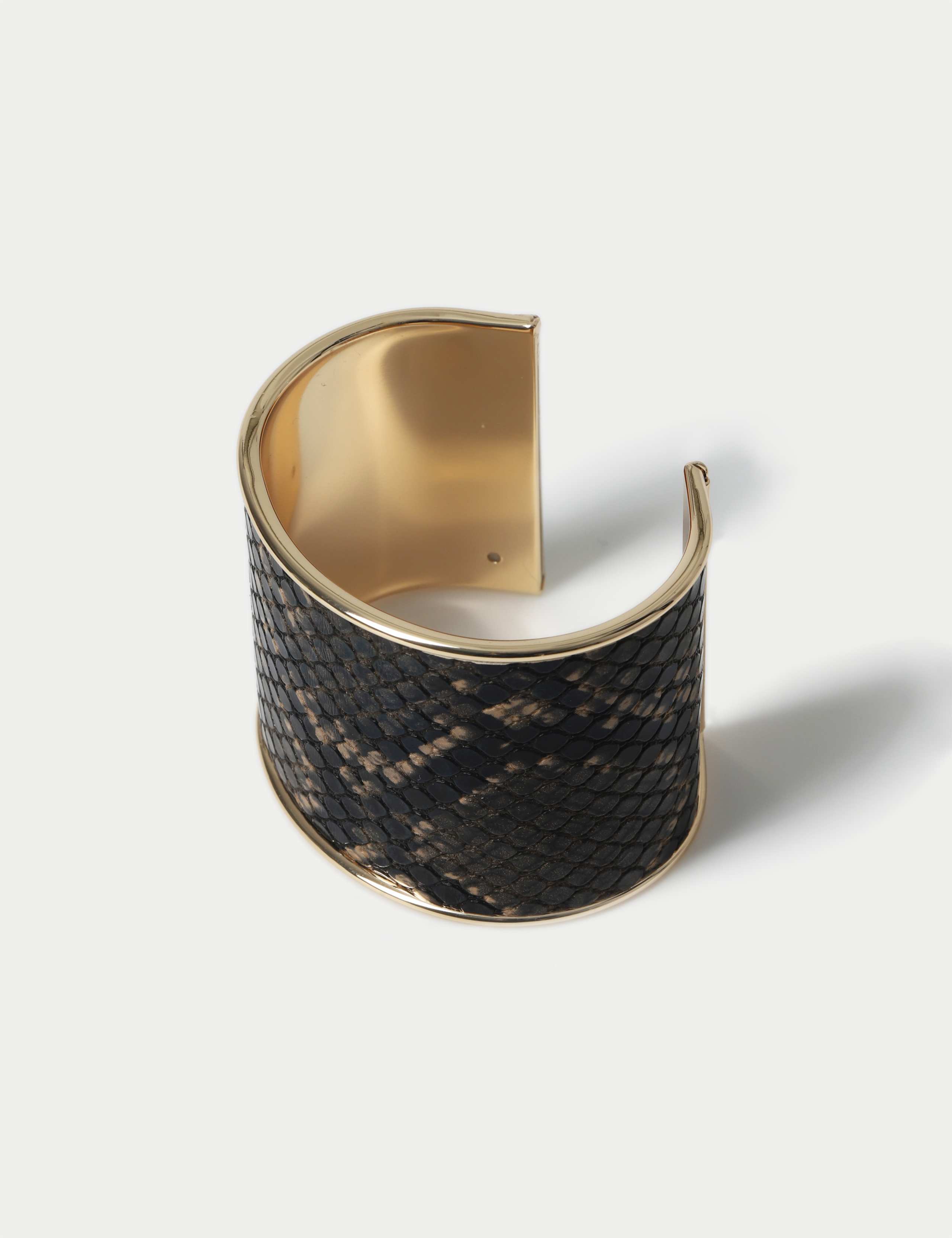 Snake Print Open Cuff Bracelet 2 of 2