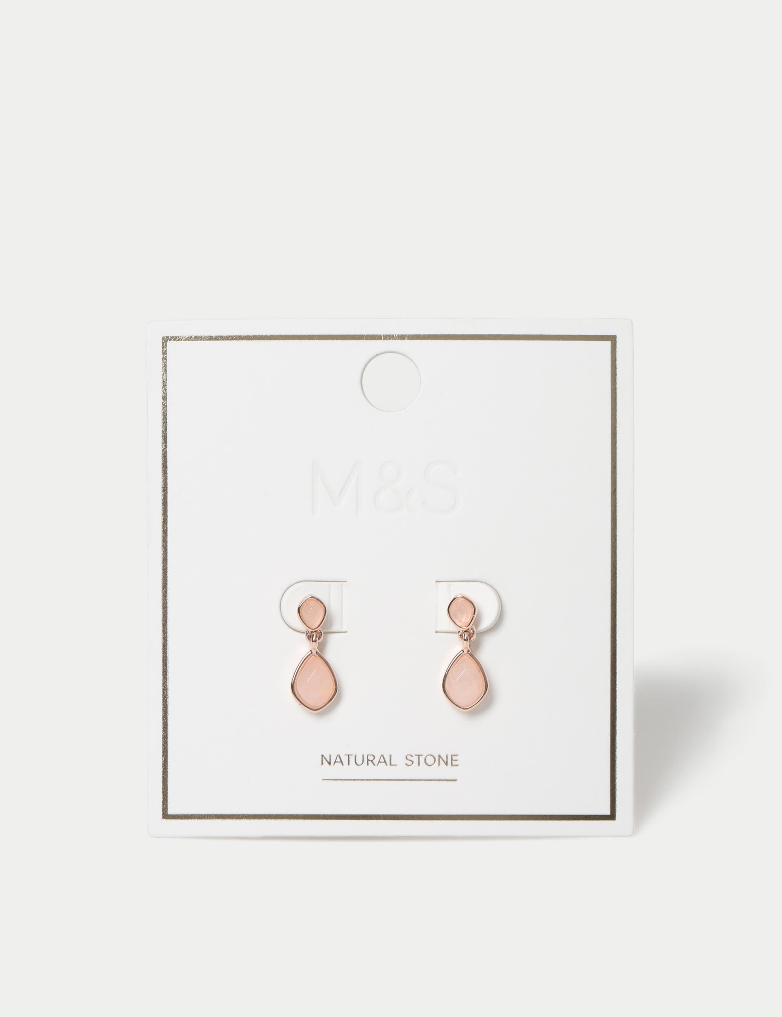 Gifting Rose Quartz Detail Earrings 2 of 3