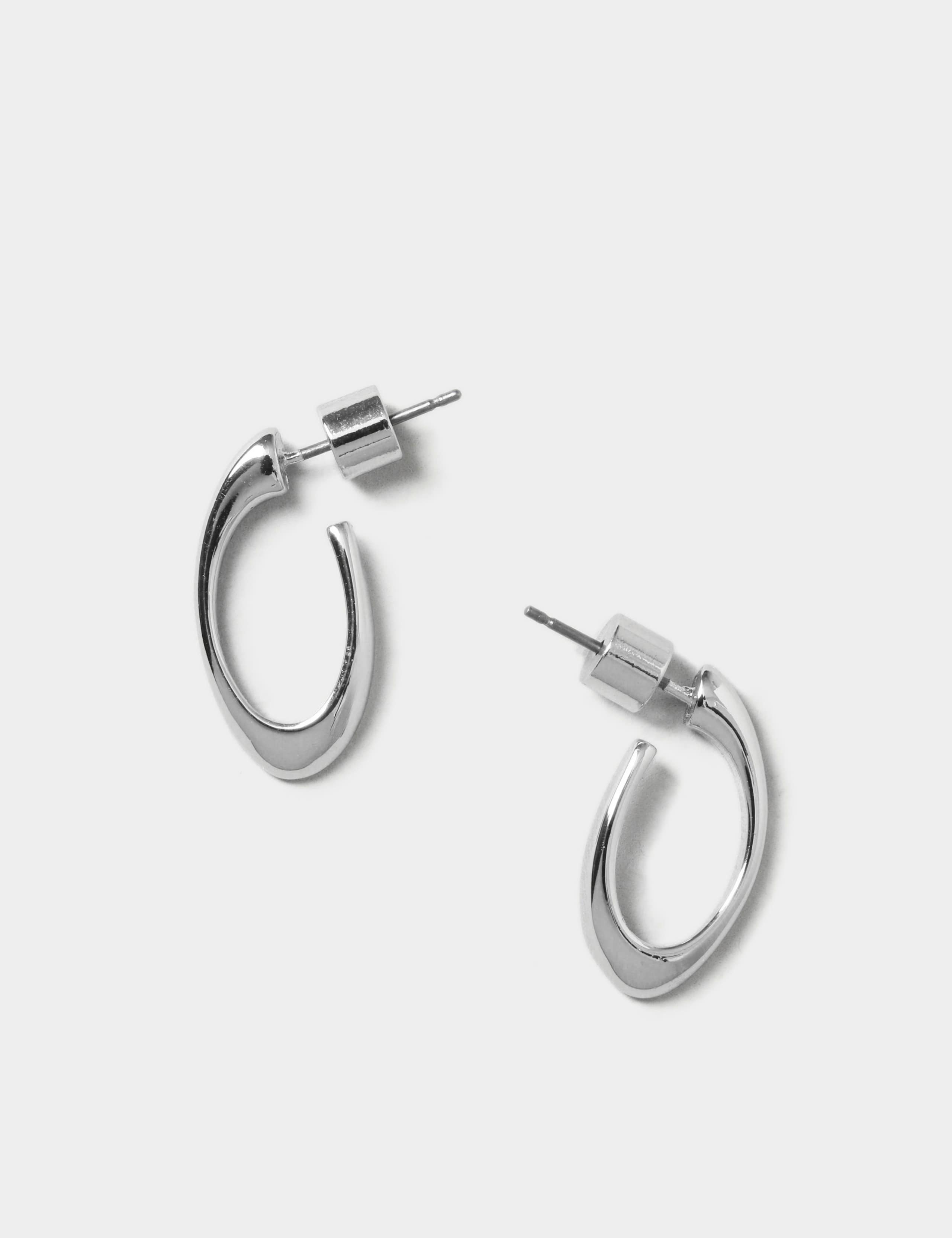 Oval Twist Hoop Earrings 3 of 5