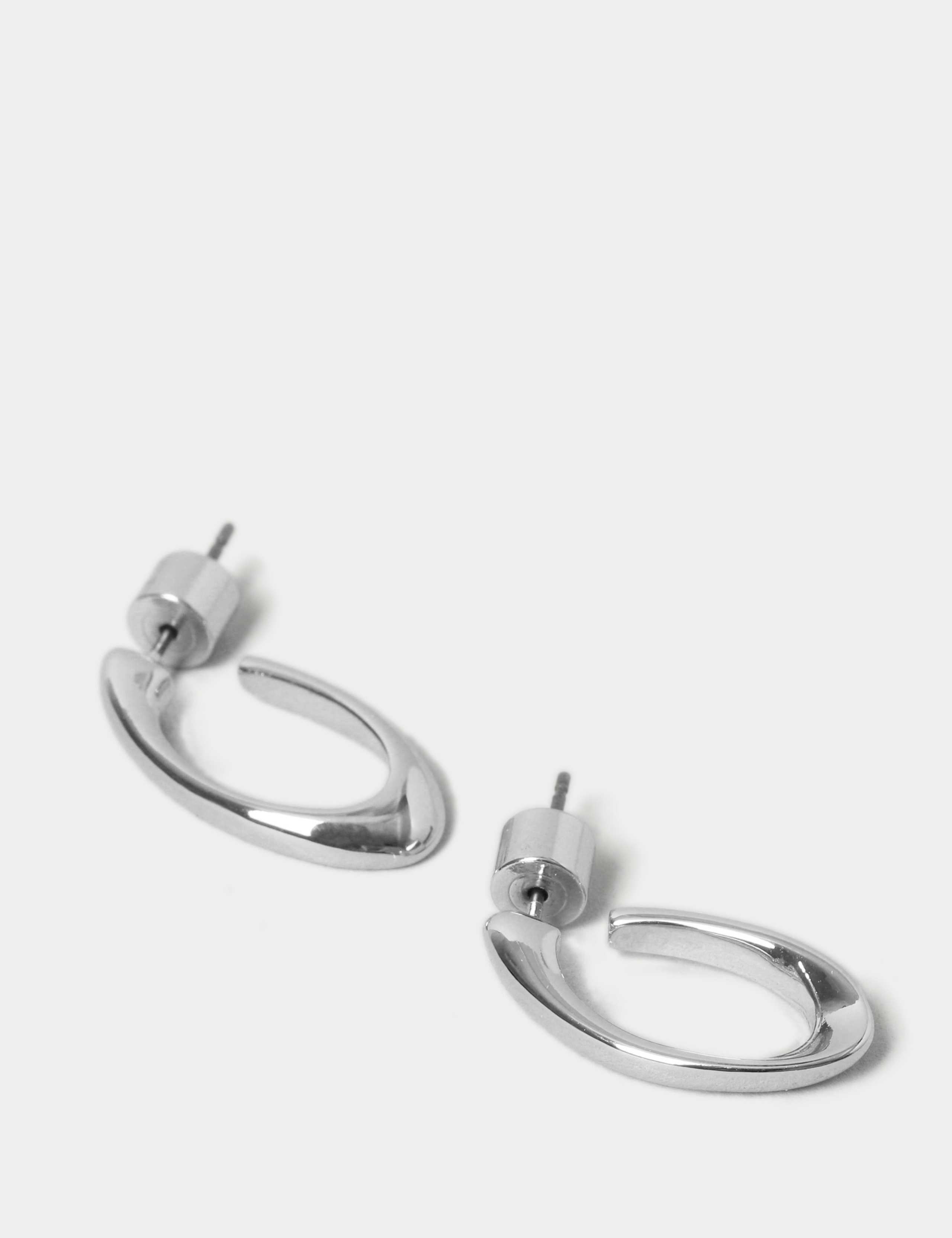 Oval Twist Hoop Earrings 5 of 5