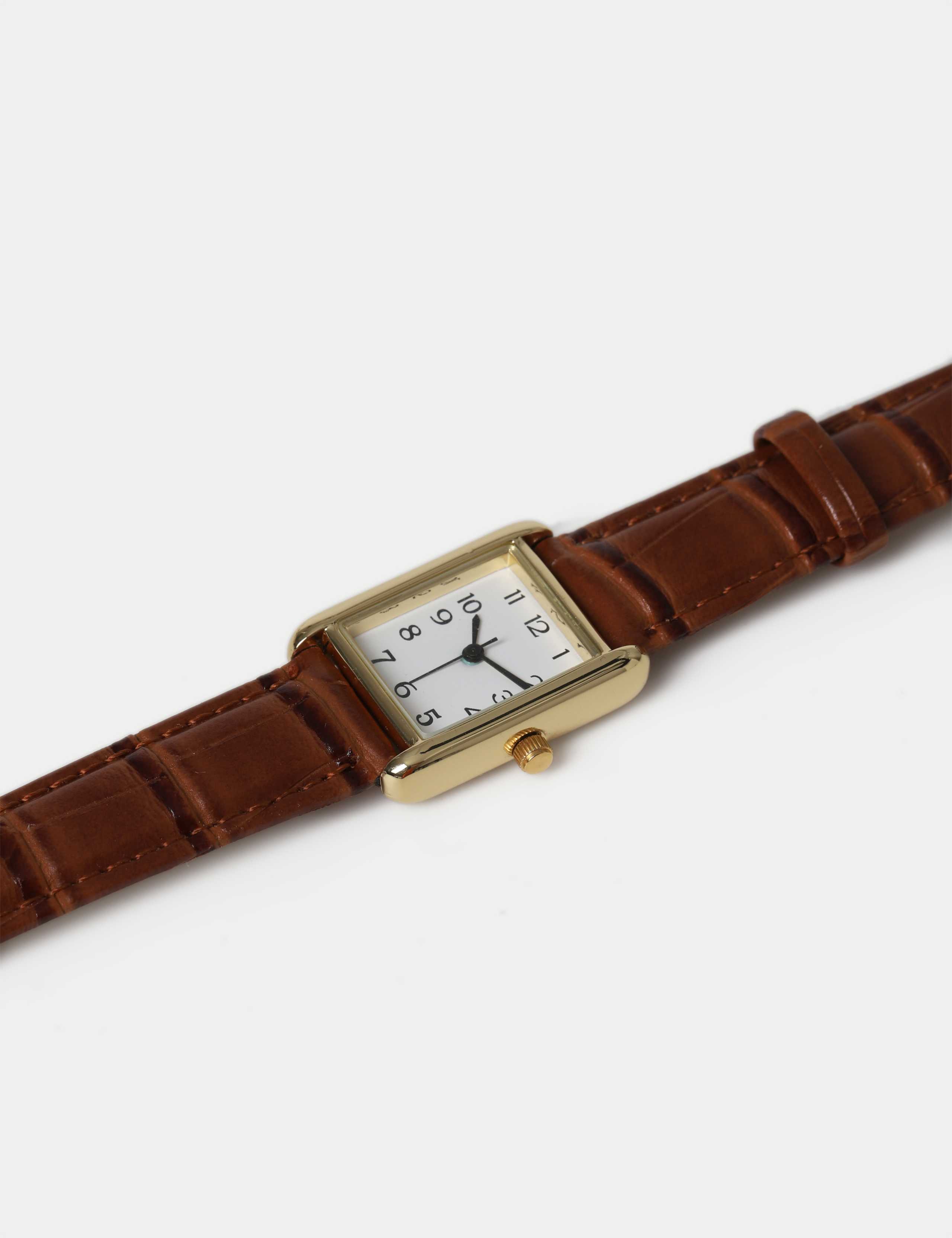 BROWN GOLD TONE WATCH 2 of 3