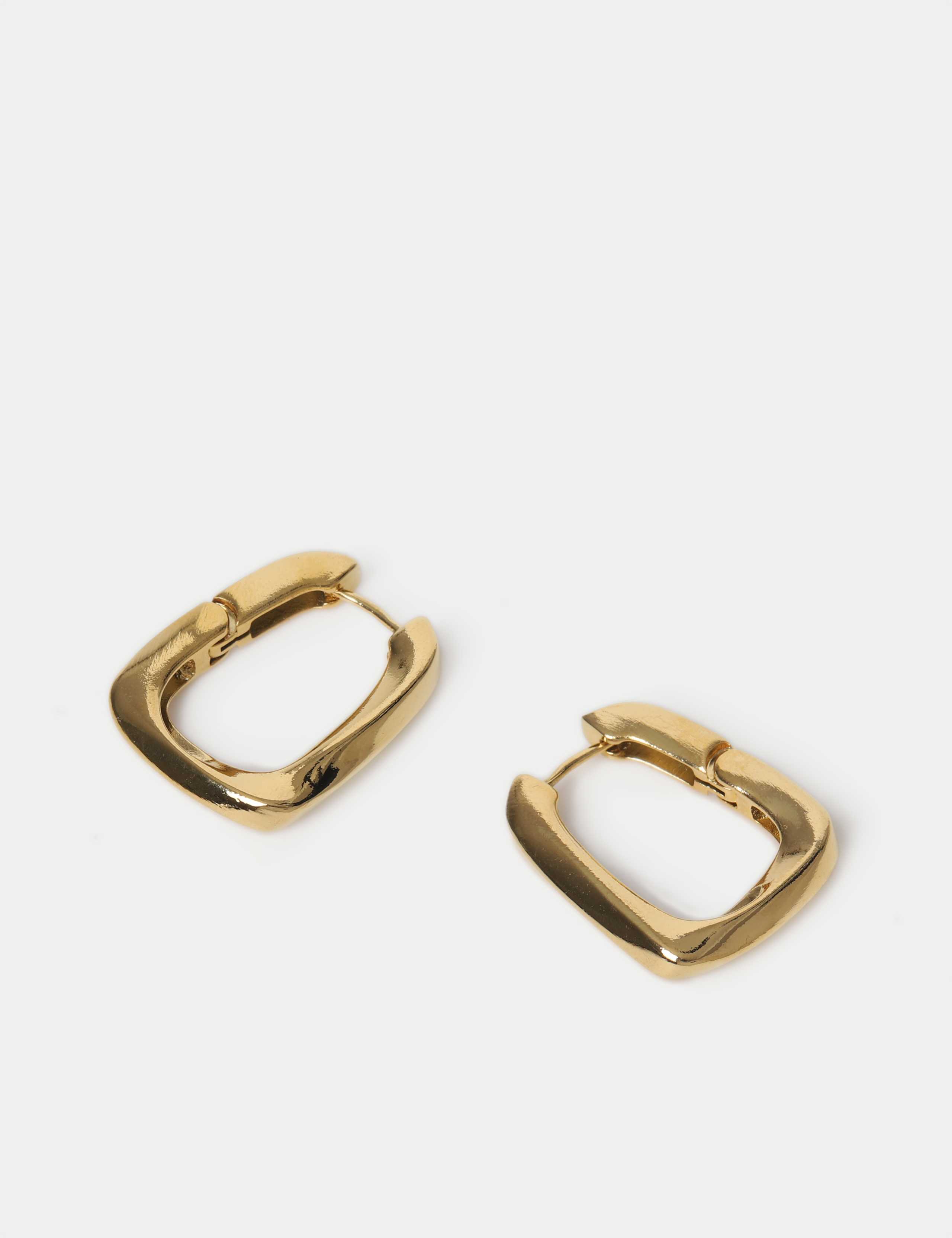Auto Oval Sq Hoop Earrings 2 of 3