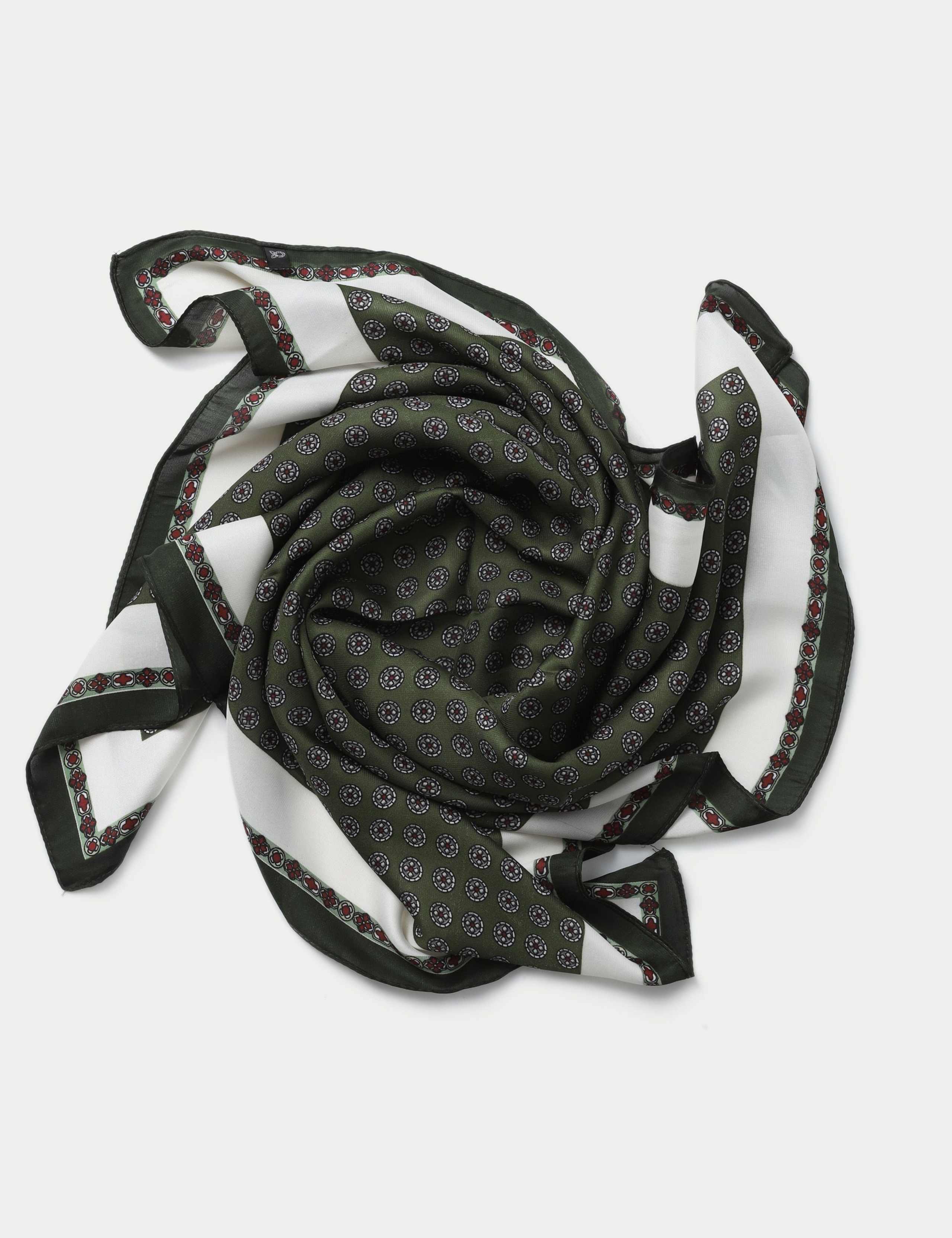 Green Circle Print Scarf 2 of 2