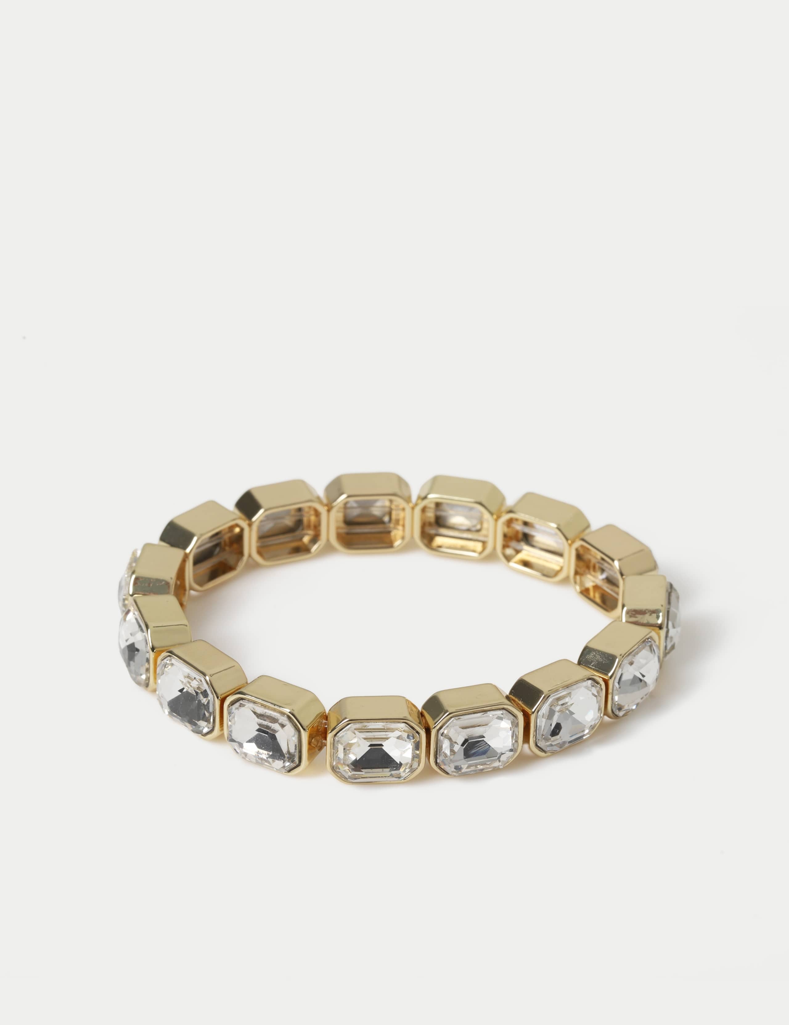 Tone Crystal Stretch Bracelet 2 of 2