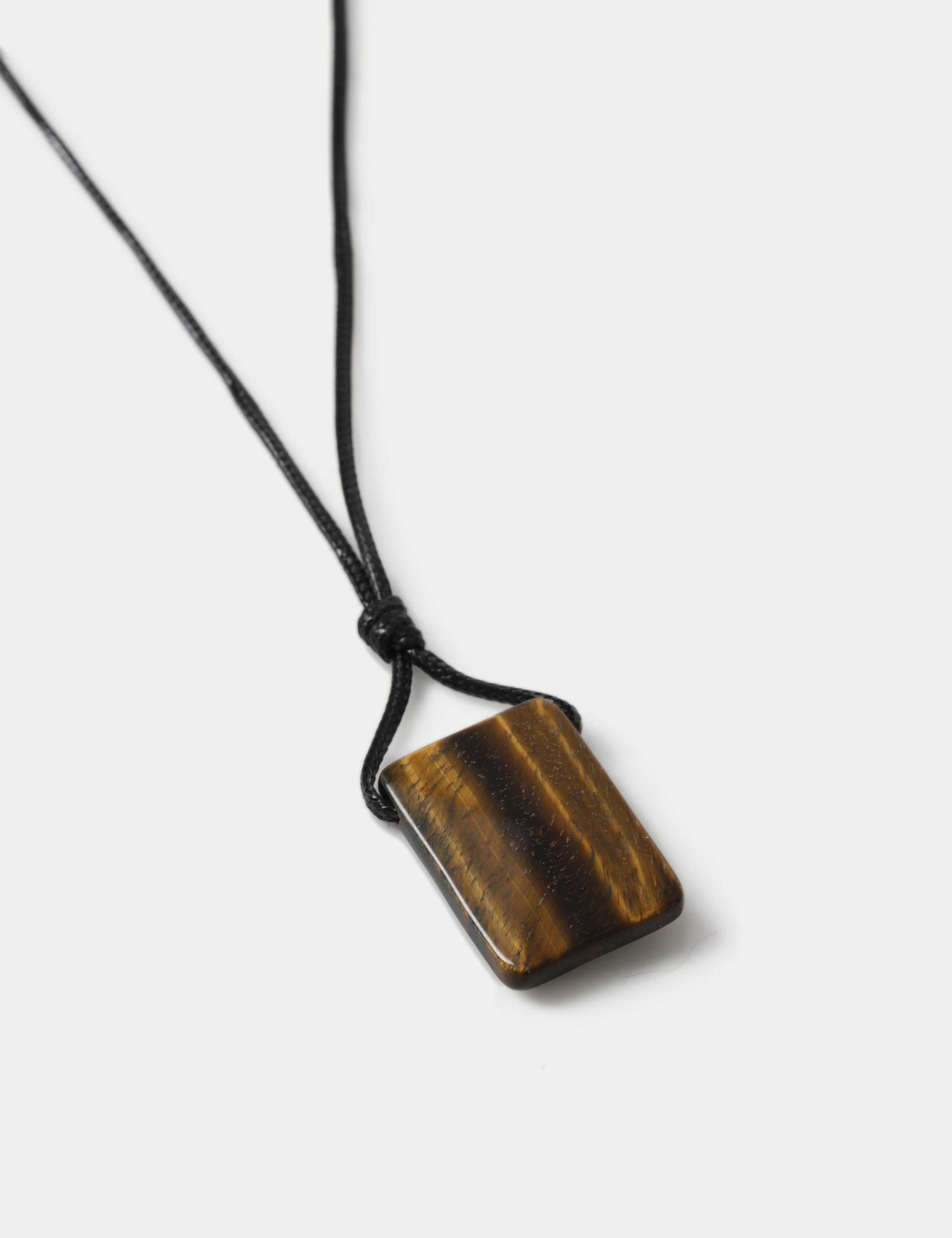 Large Natural Stone Cord Necklace 2 of 2