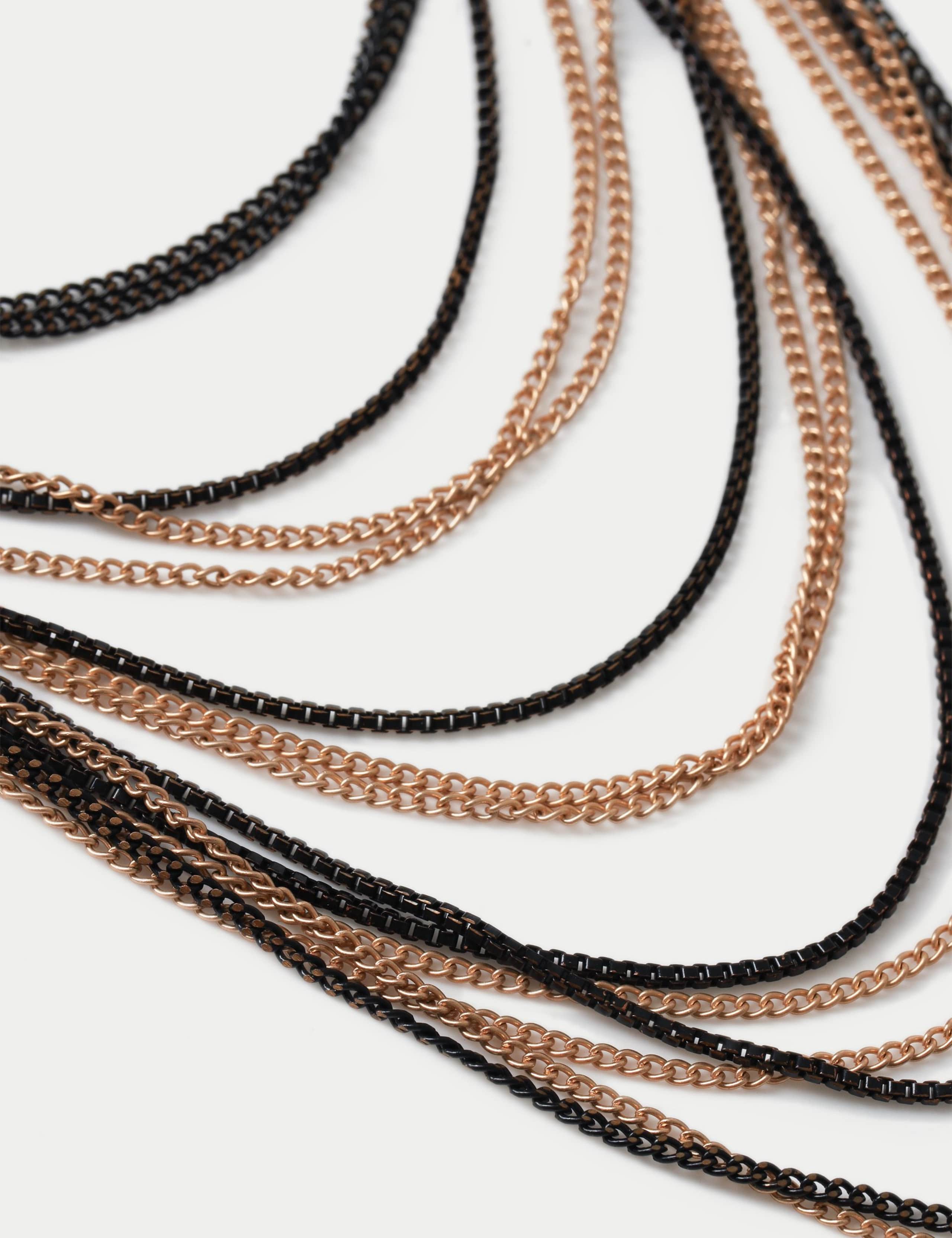 Mixed Metal Layered Chain Necklace 2 of 2