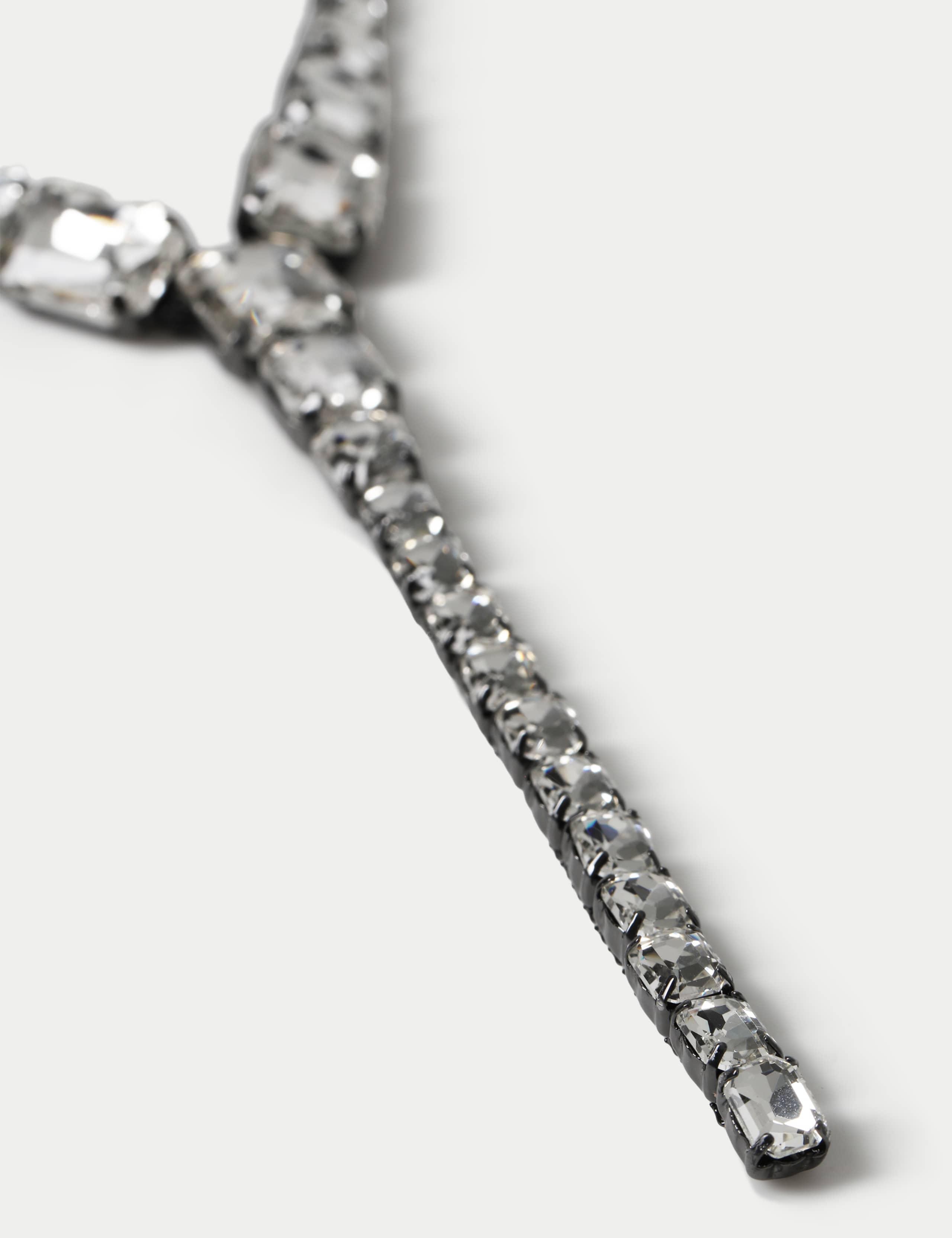 Crystal Lariat Necklace 3 of 3