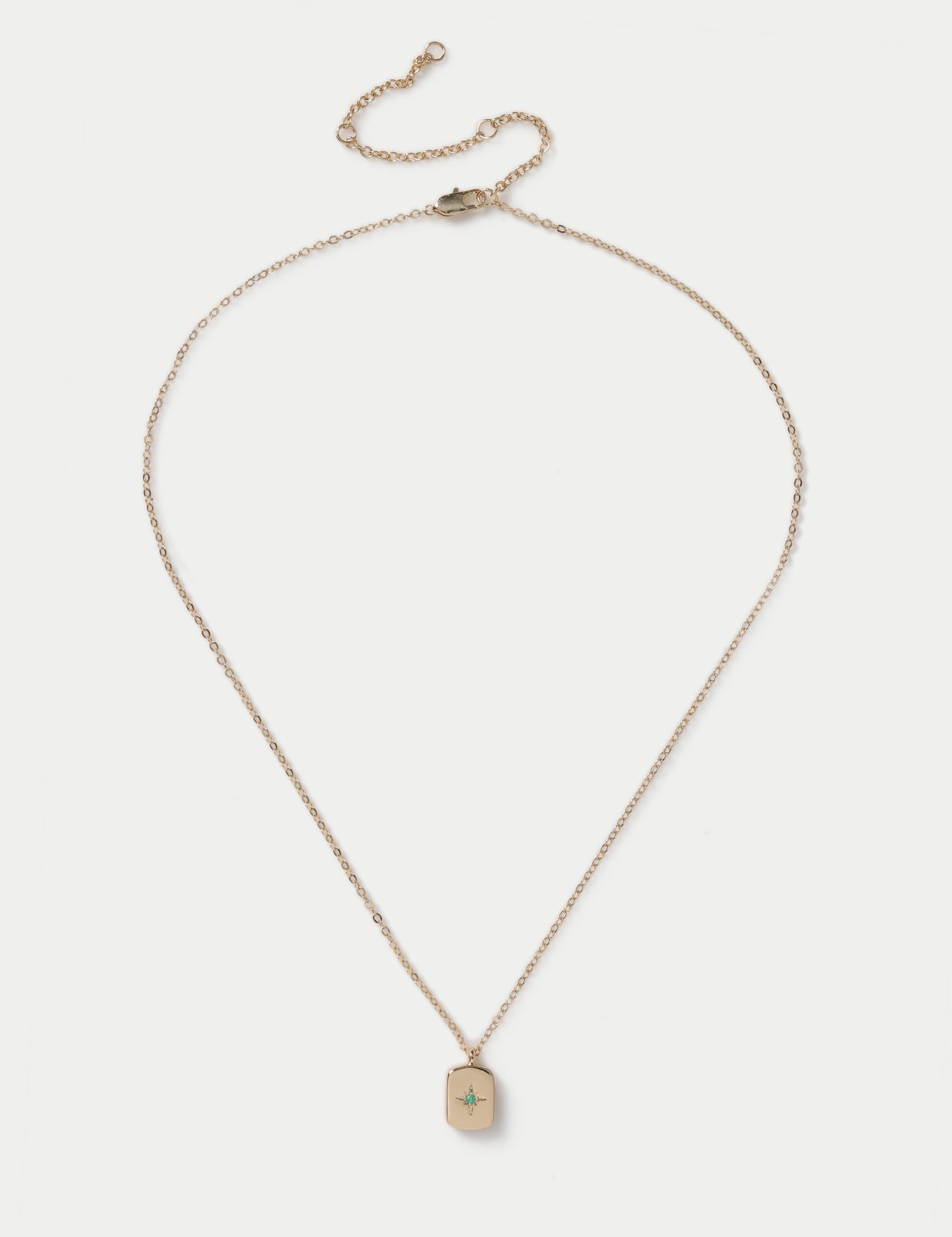 Gold Plated Birthstone Necklace 3 of 3