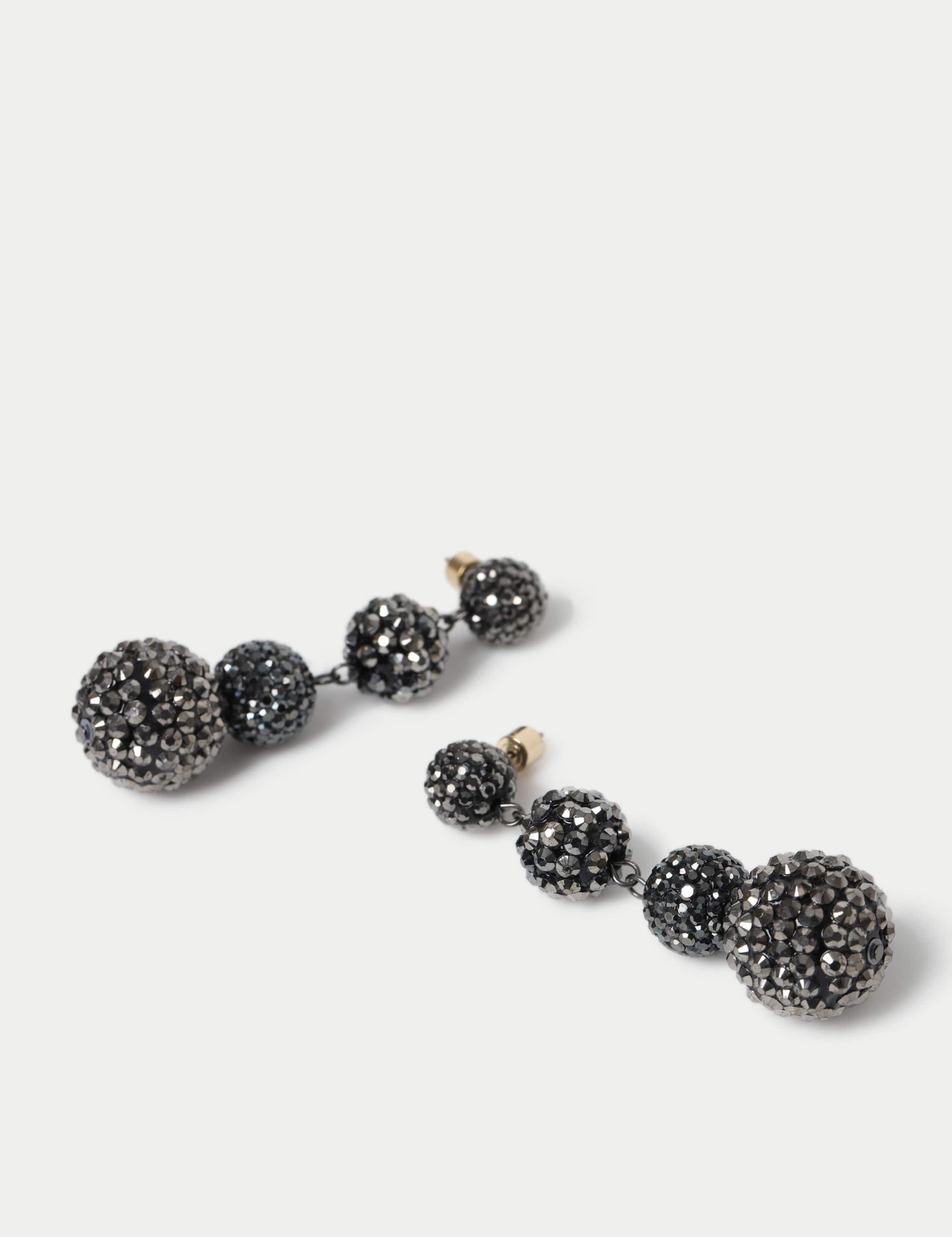 Embellished Sphere Drop Earrings 2 of 2