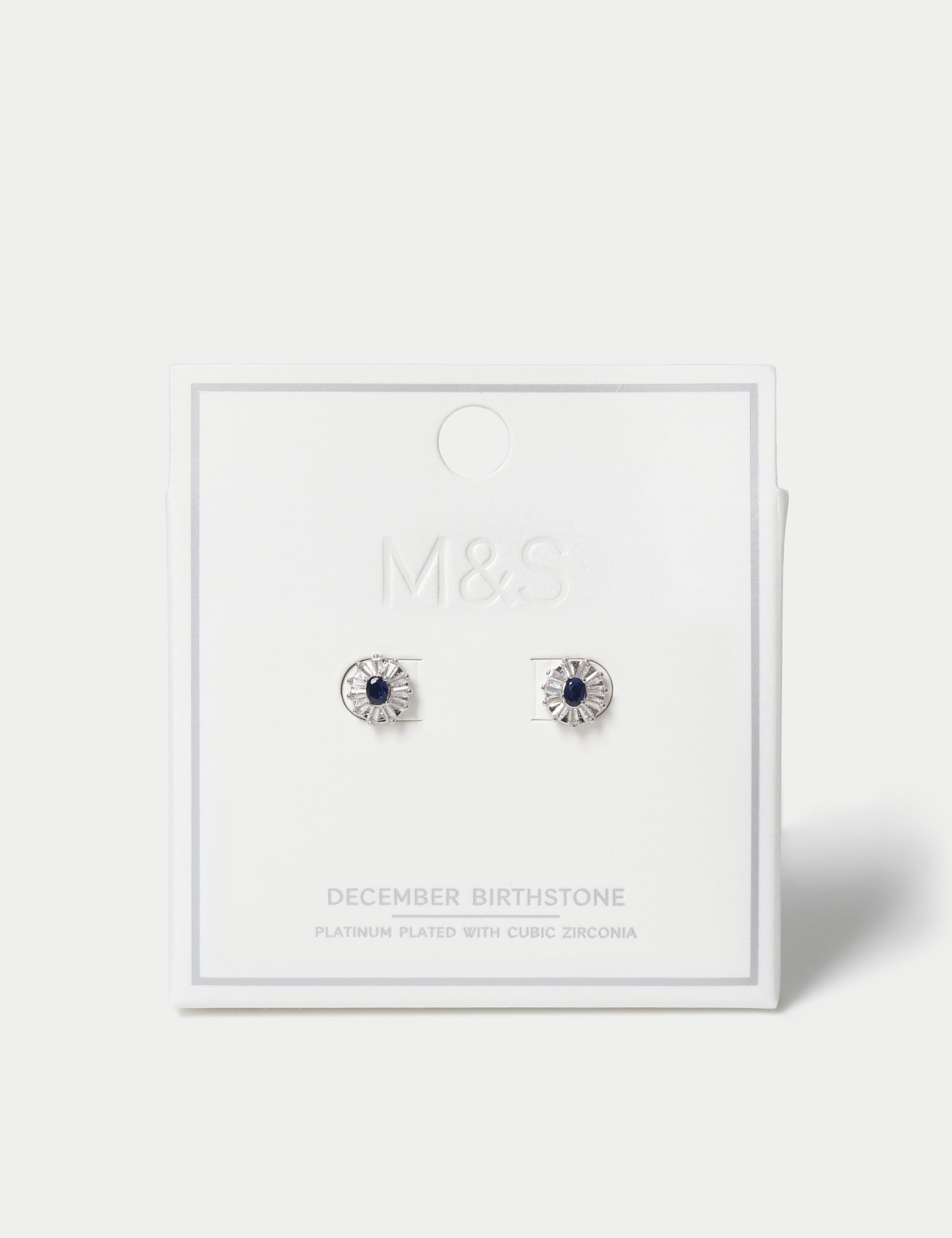 Platinum Plated Birthstone Earrings 12 of 12