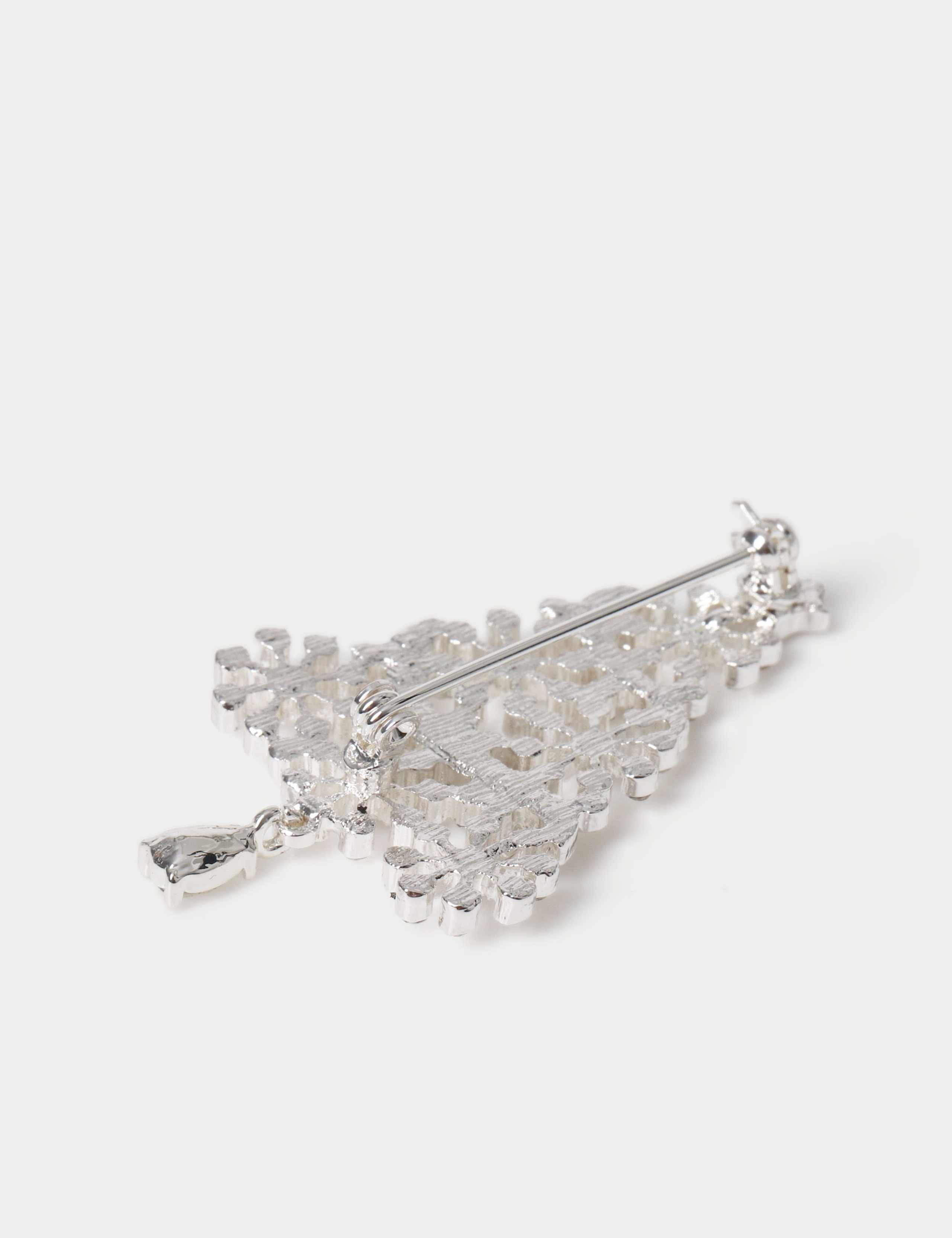 Rhinestone  Tree Brooch 2 of 3