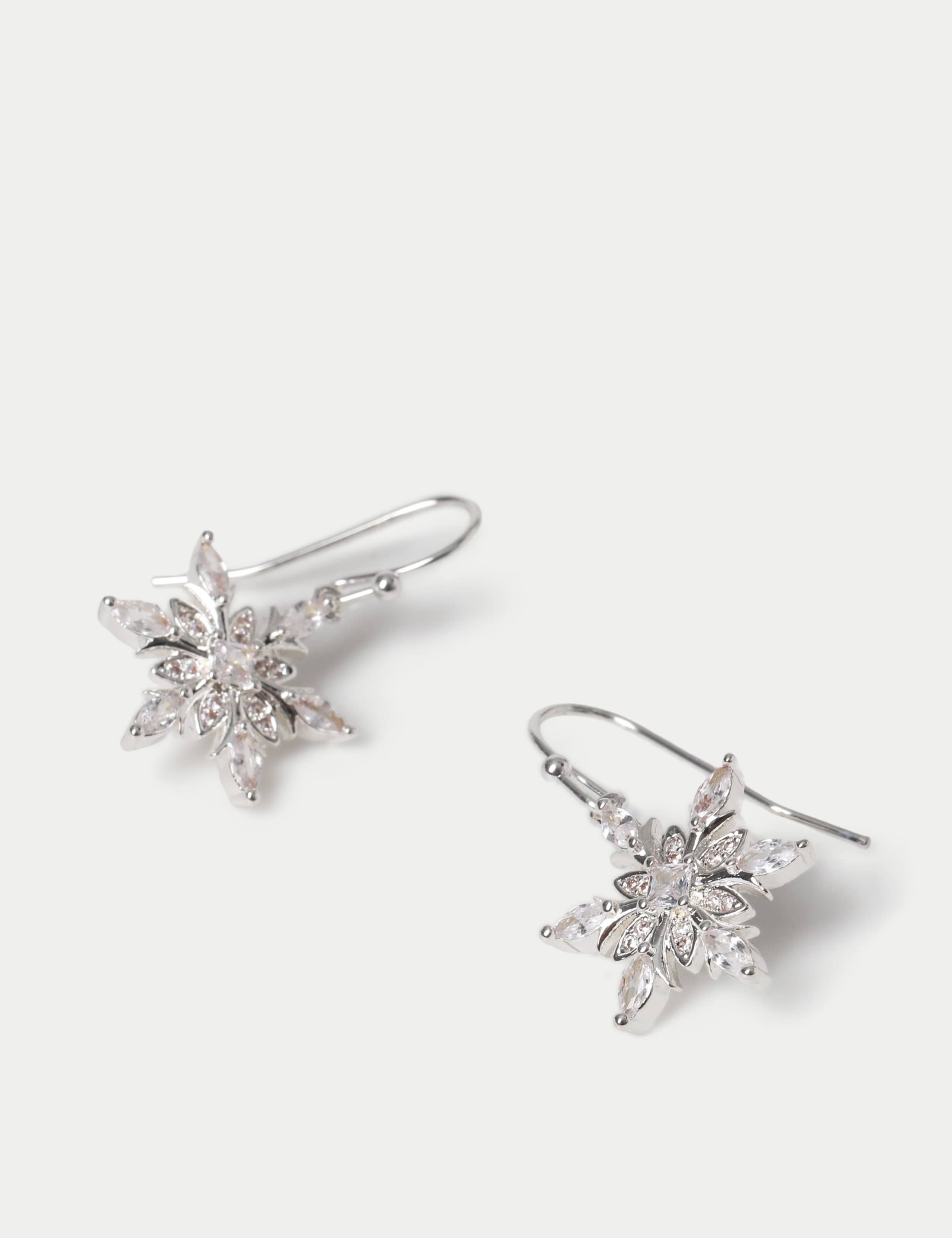 Snowflake Drop Earrings 2 of 2