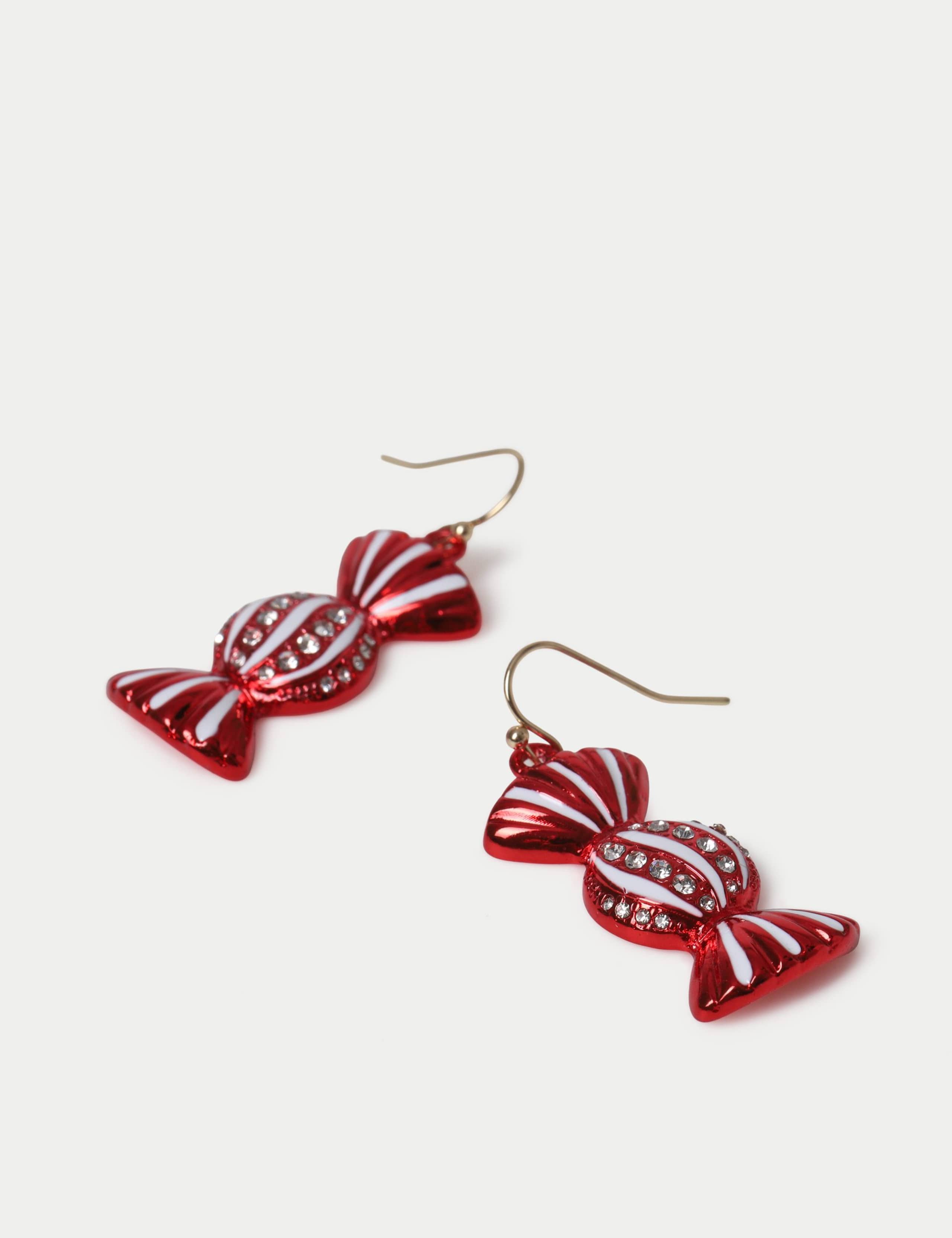 Red Sweet Christmas Earrings 2 of 2