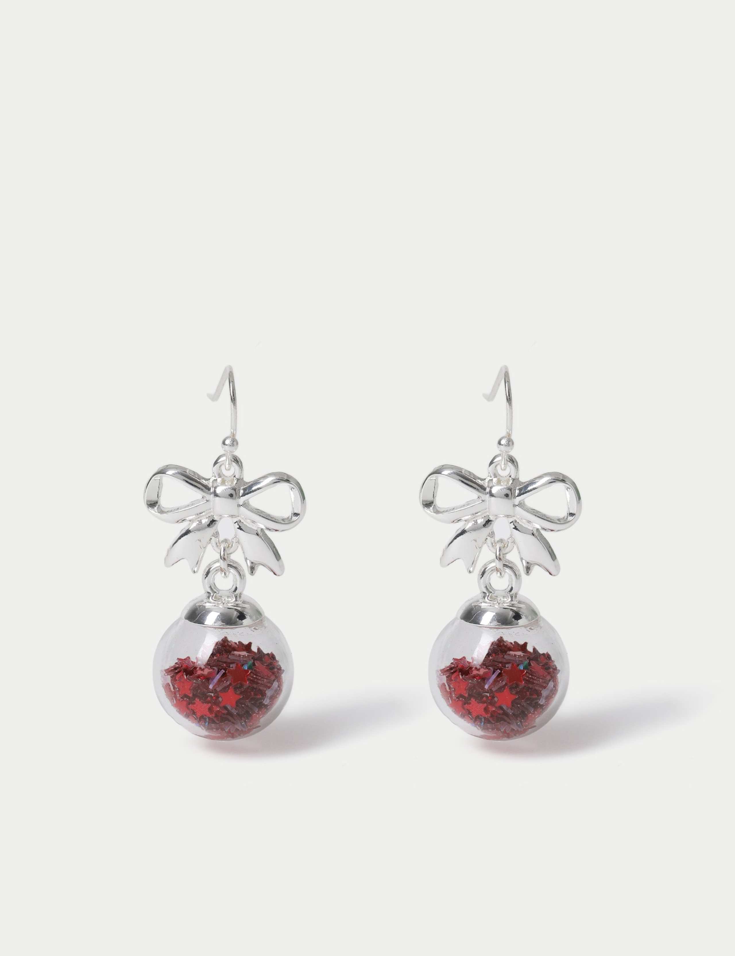 Shaker Bauble Christmas Earrings 1 of 2